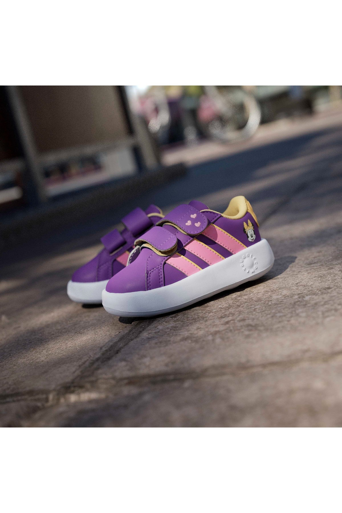 adidas GRAND COURT MINNIE CF I Mor Bebek   Yürüyüş Ayakkabısı JS2346