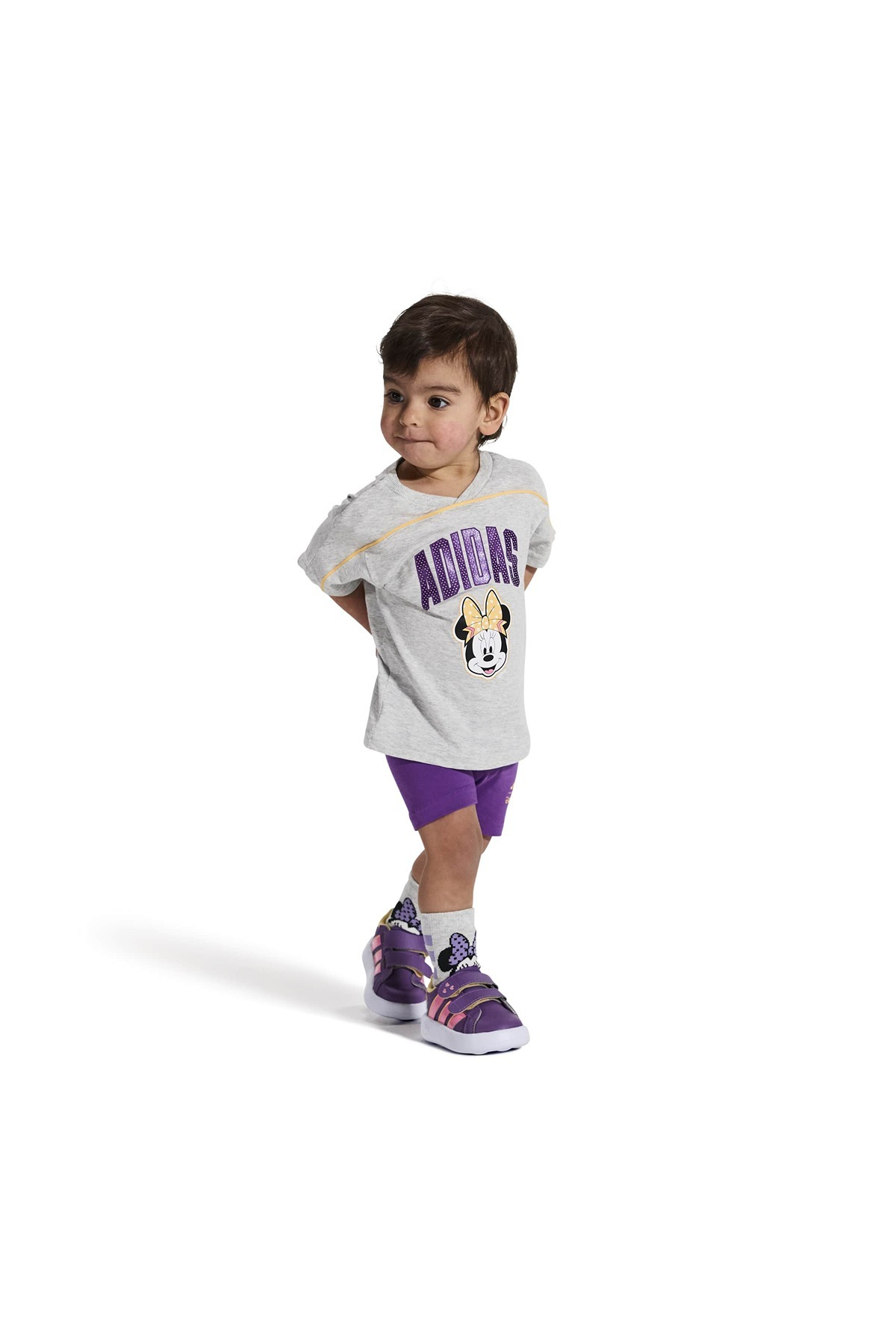 adidas GRAND COURT MINNIE CF I Mor Bebek   Yürüyüş Ayakkabısı JS2346