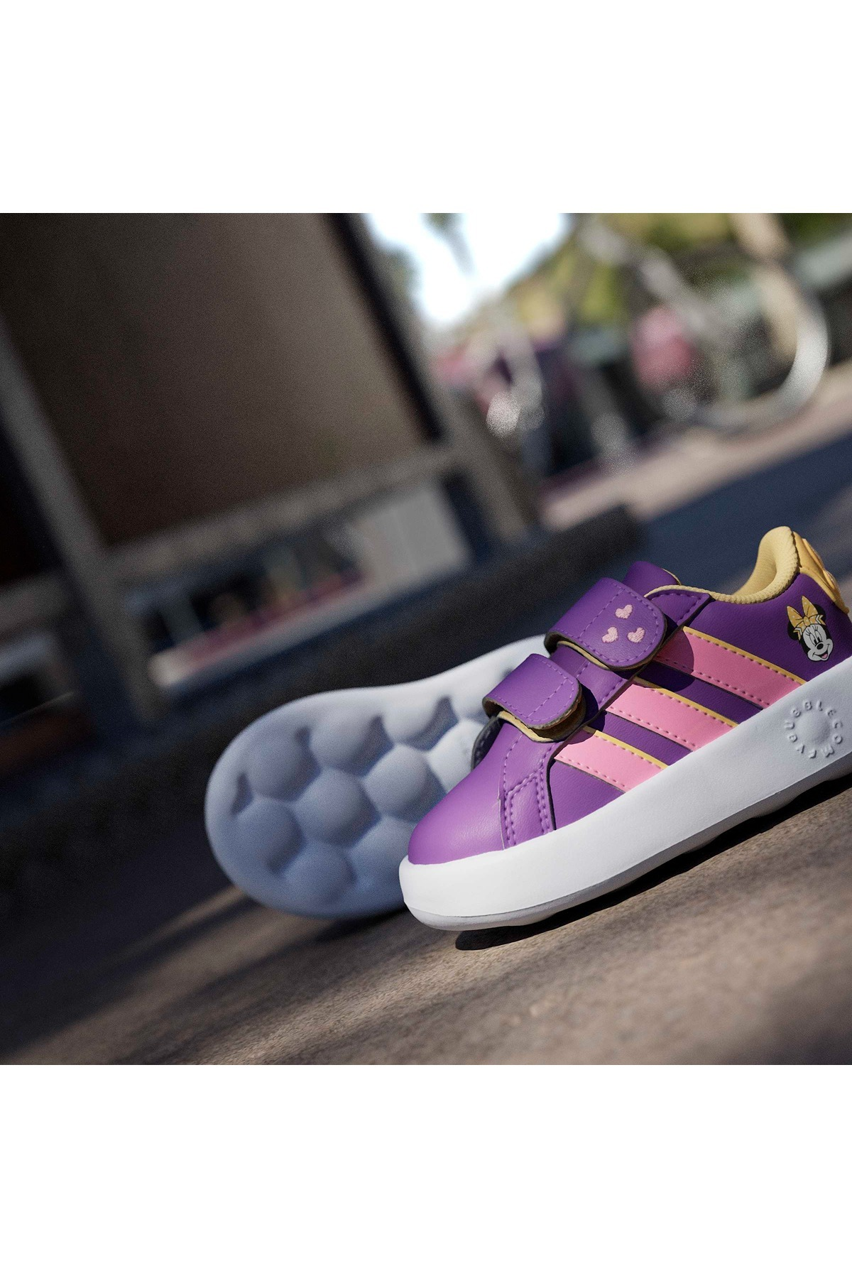 adidas GRAND COURT MINNIE CF I Mor Bebek   Yürüyüş Ayakkabısı JS2346
