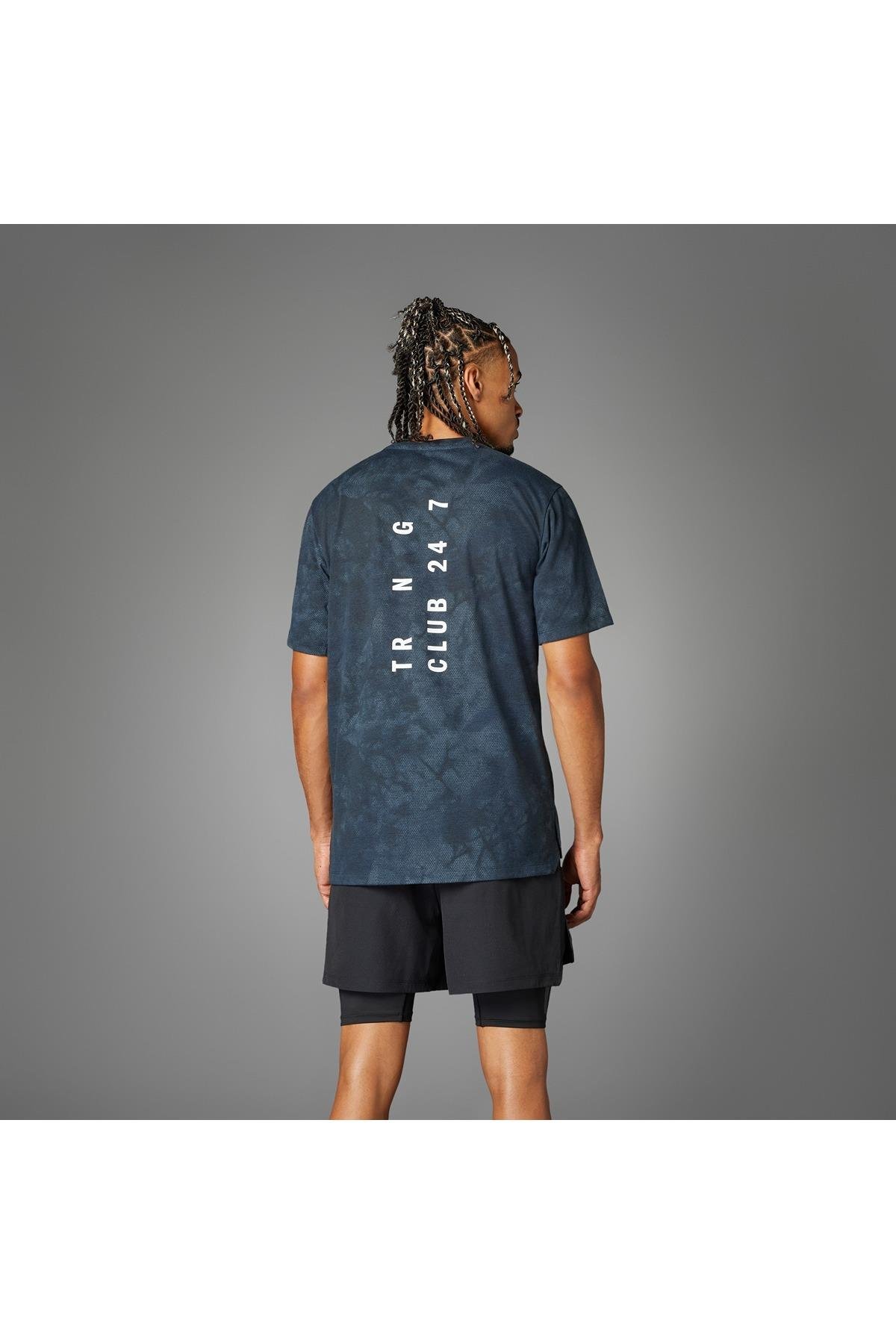 adidas Gri  Erkek  T-shirt POWER AOP TEE JP3340 Gri  Erkek  T-shirt POWER AOP TEE JP3340