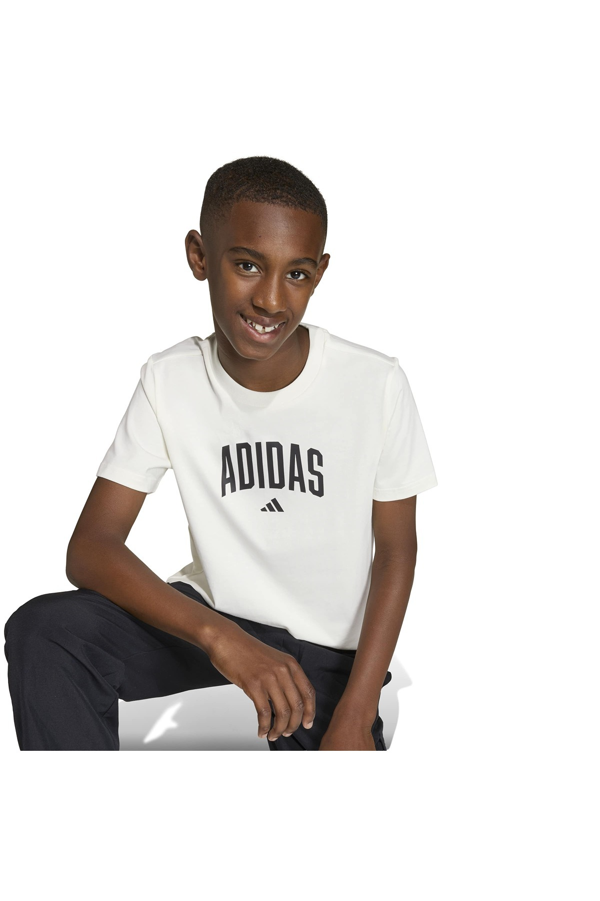 adidas J COLLEG T Çocuk  Beyaz  T-shirt KE1347