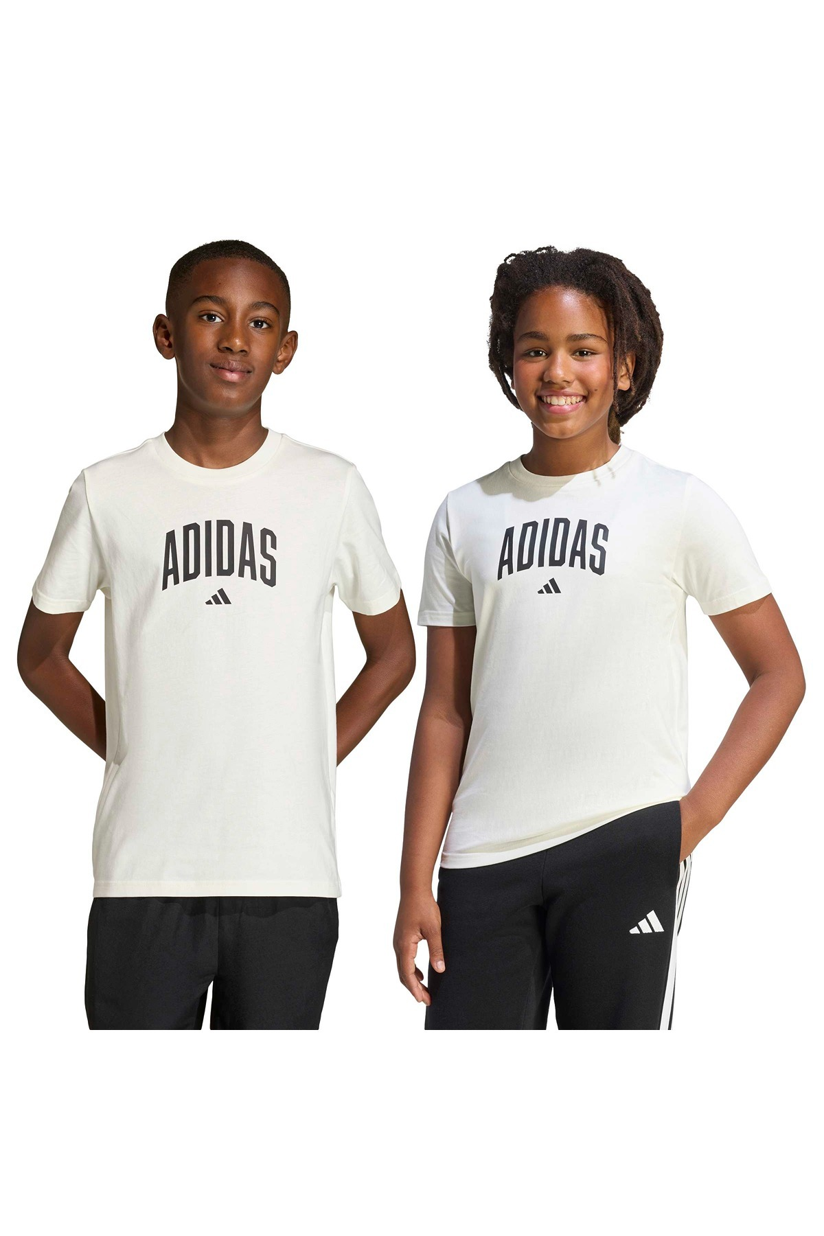 adidas J COLLEG T Çocuk  Beyaz  T-shirt KE1347
