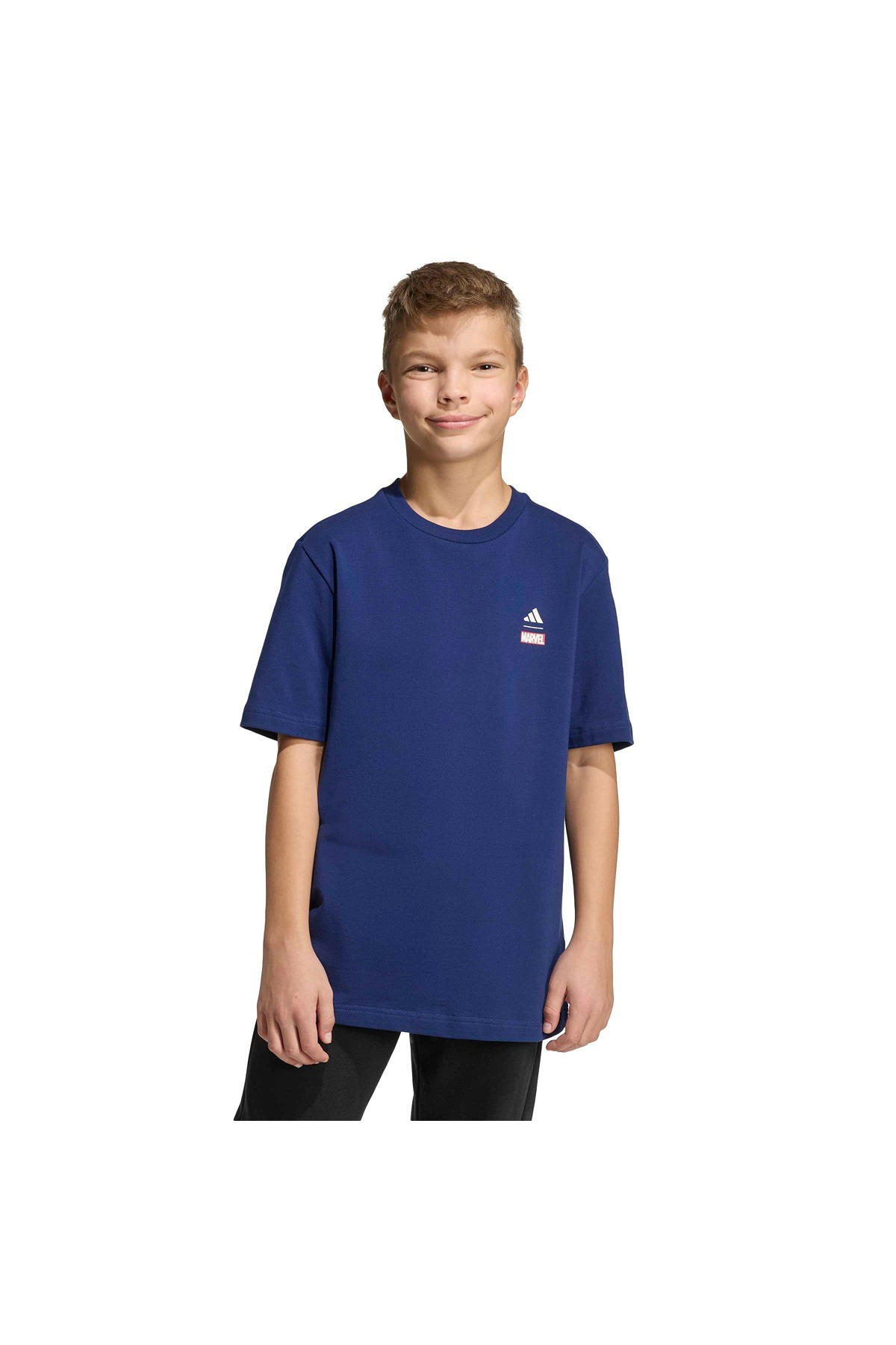adidas J MRVL SM GFX T Çocuk  Mavi  T-shirt KE5029