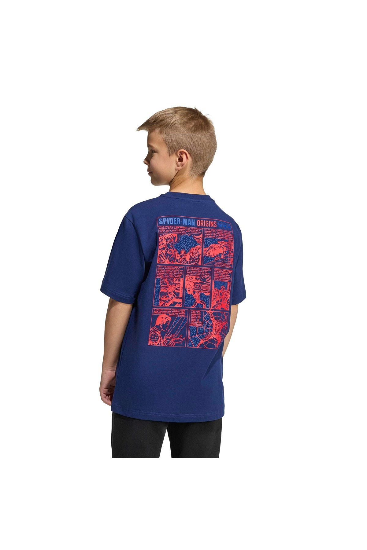 adidas J MRVL SM GFX T Çocuk  Mavi  T-shirt KE5029