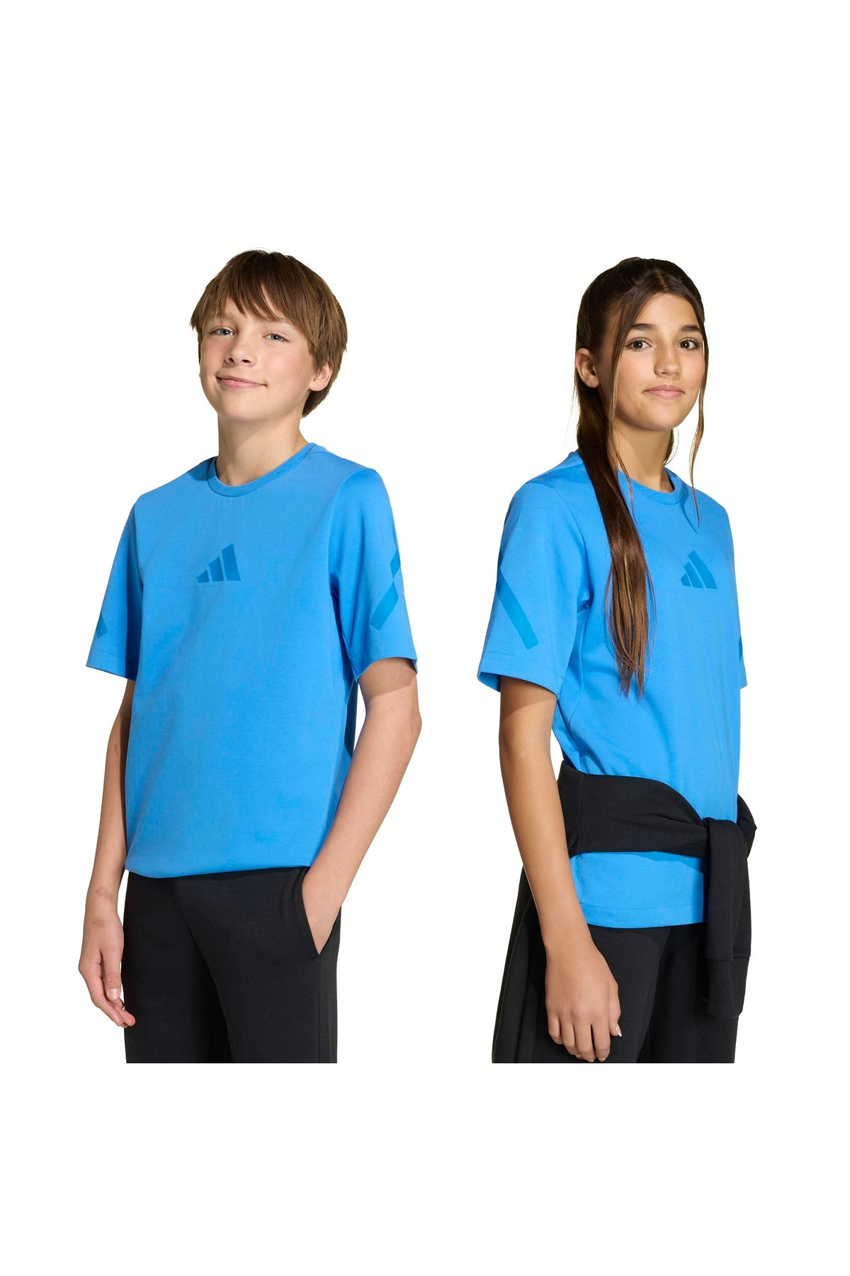 adidas J ZNE TEE Mavi Çocuk   T-shirt KC7020