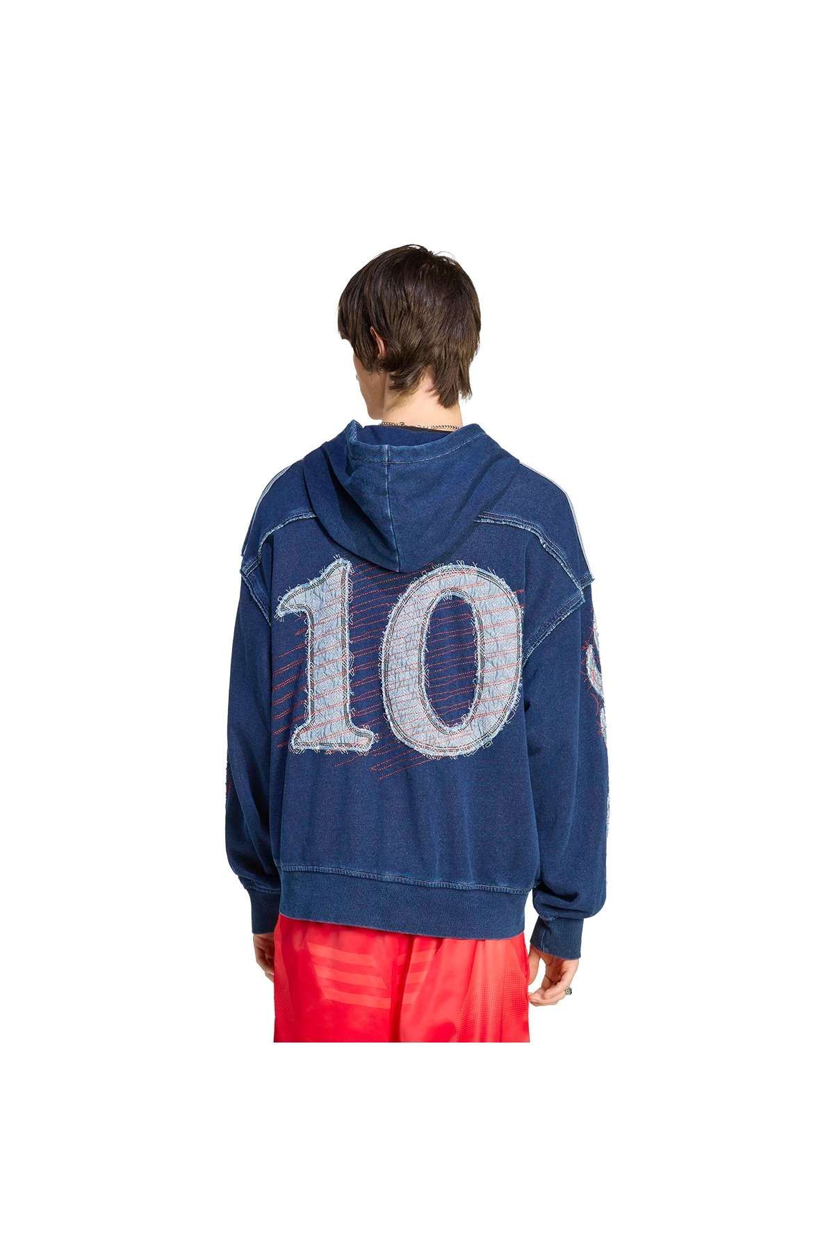 adidas JFA FED HOODIE Erkek  Mavi  Sweatshirt HY5099