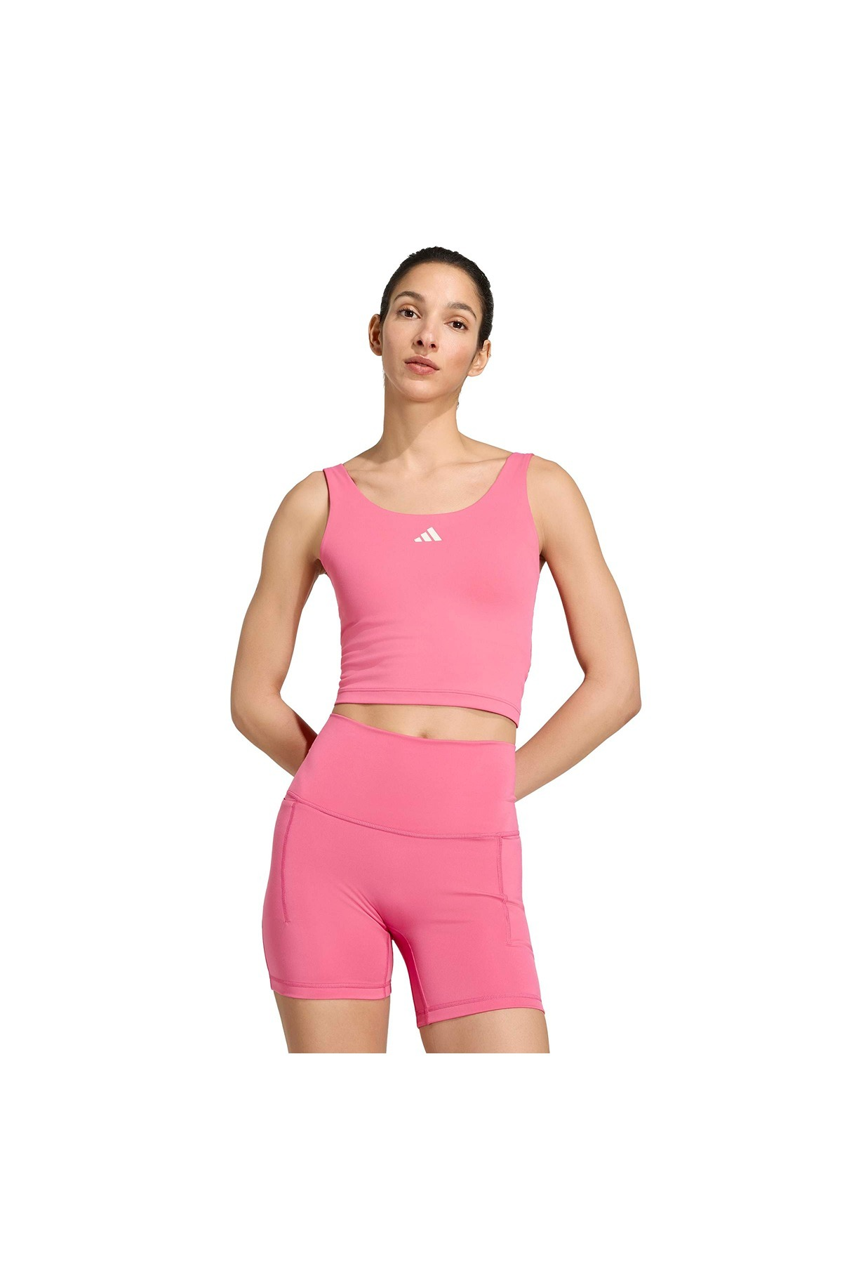 adidas Kadın Atlet 3 Stripes Studio All Me Light Support Tank KX3162