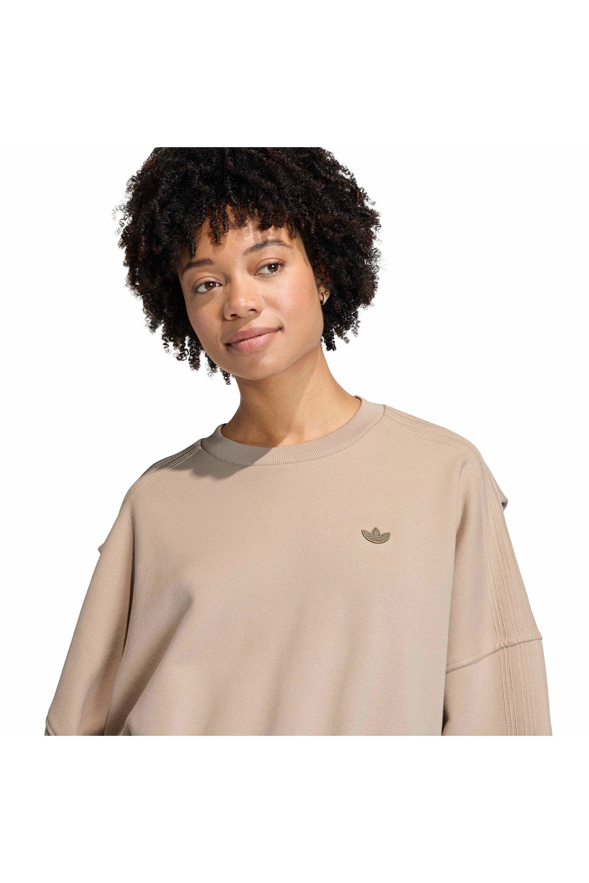adidas  Kadın Bej  Sweatshirt P ESS OS CRW KC8866