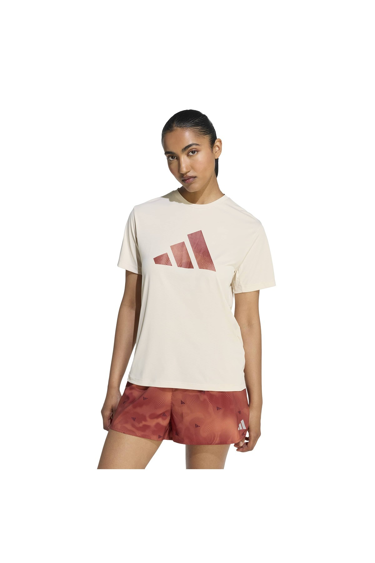 adidas Kadın  Bej  T-shirt Run Ess BL T W KA0280