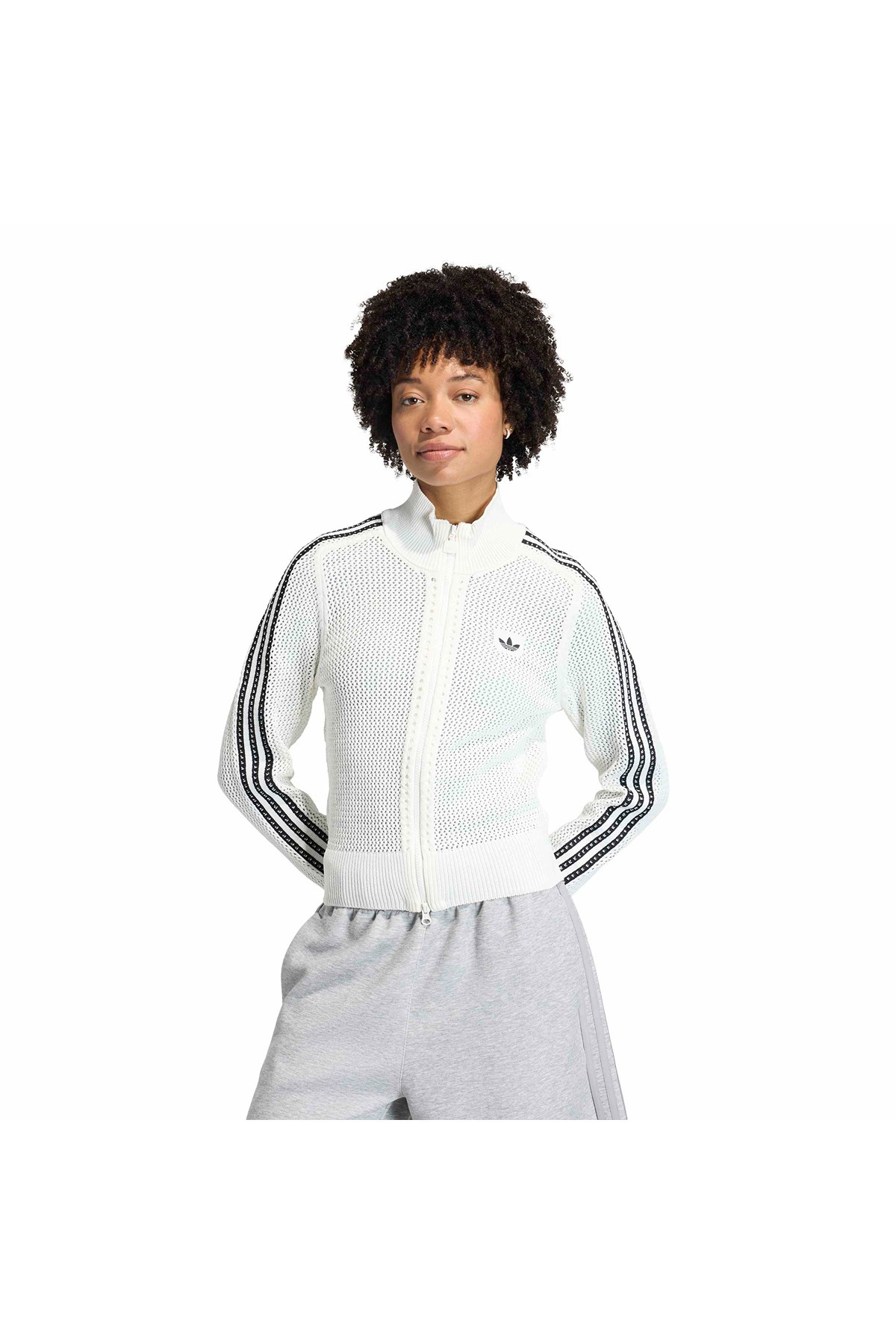 adidas  Kadın Beyaz  Ceket CROCHET TT KC6496