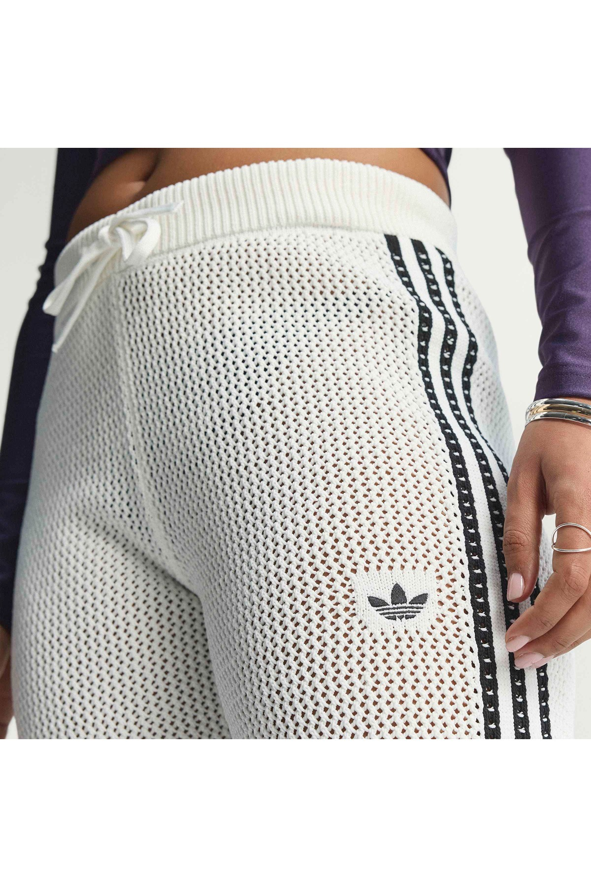 adidas Kadın Beyaz  Eşofman Altı CROCHET TP KC6493