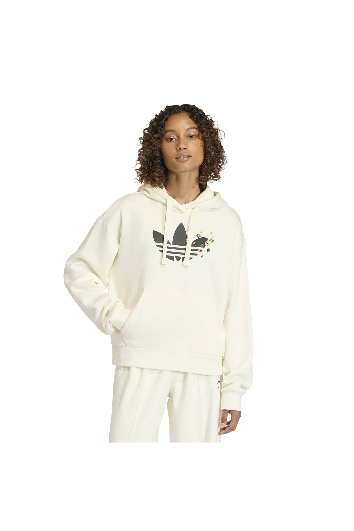 adidas  Kadın Beyaz  Sweatshirt ESS FT HD OS KC9172