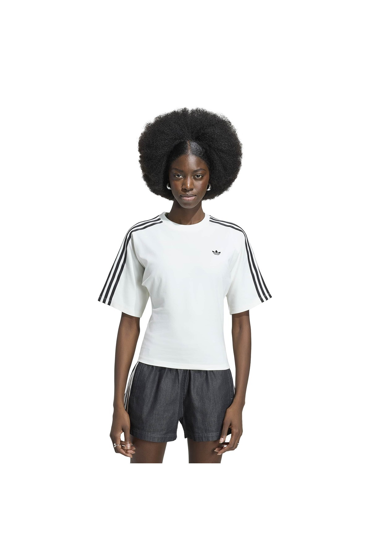 adidas  Kadın Beyaz  T-shirt SLIM SS TEE KY5093