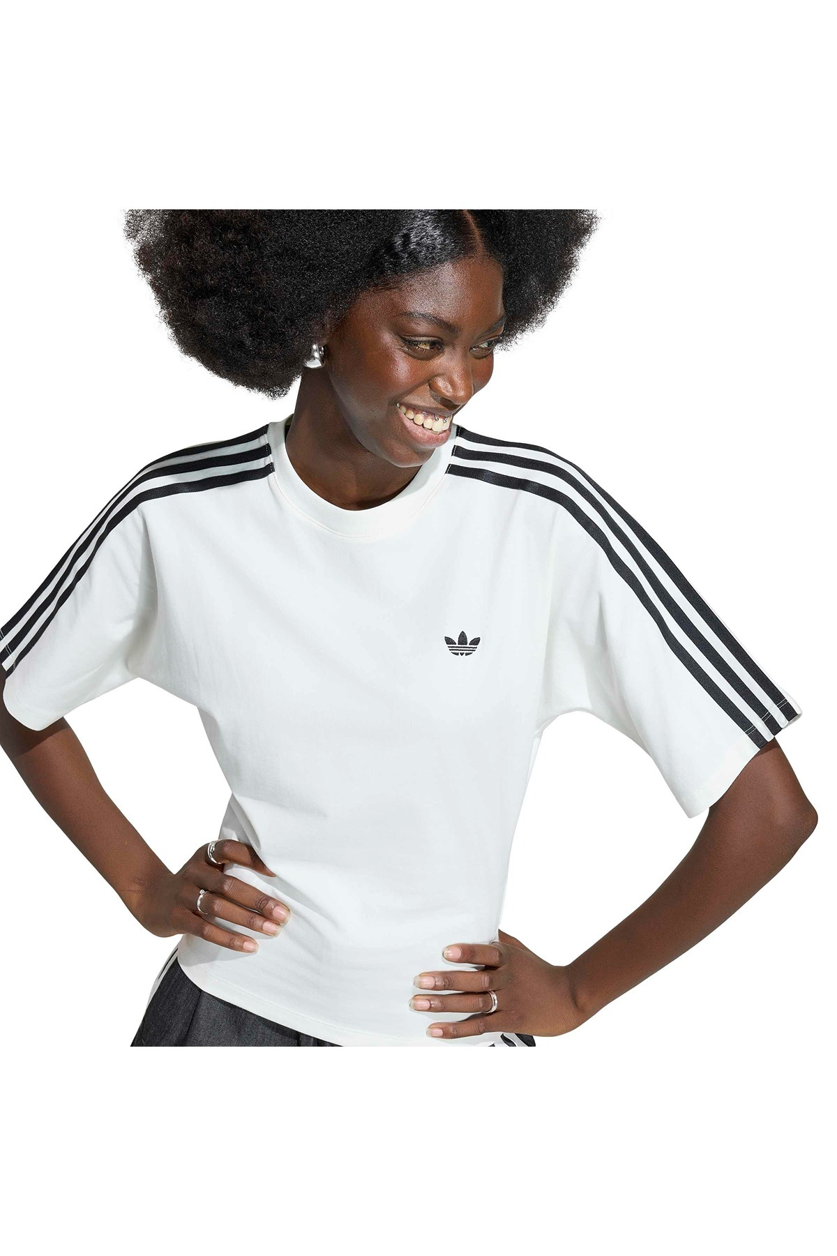 adidas  Kadın Beyaz  T-shirt SLIM SS TEE KY5093
