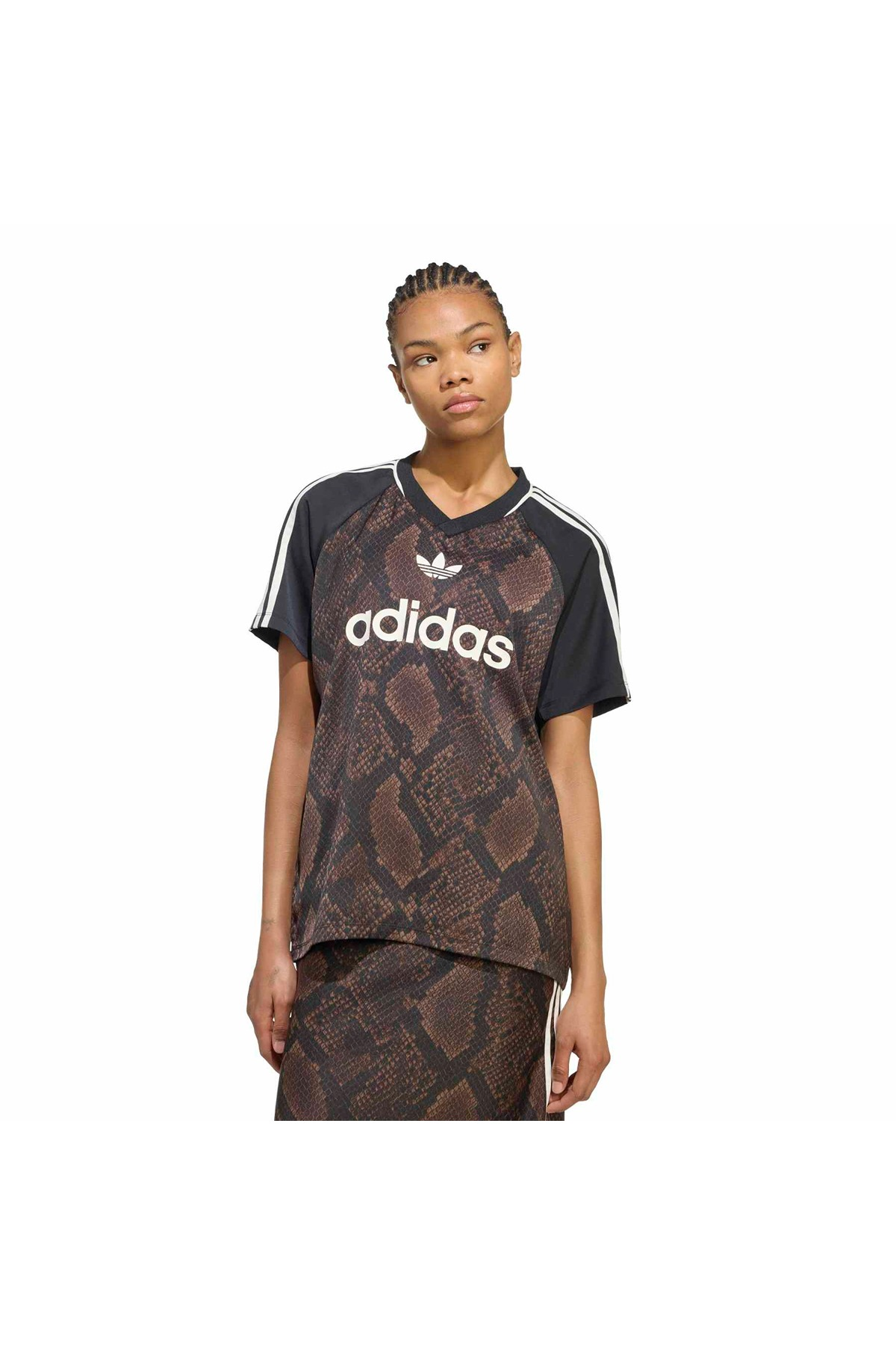 adidas Kadın Forma SNAKE PRINT SATIN JERSEY KX1898