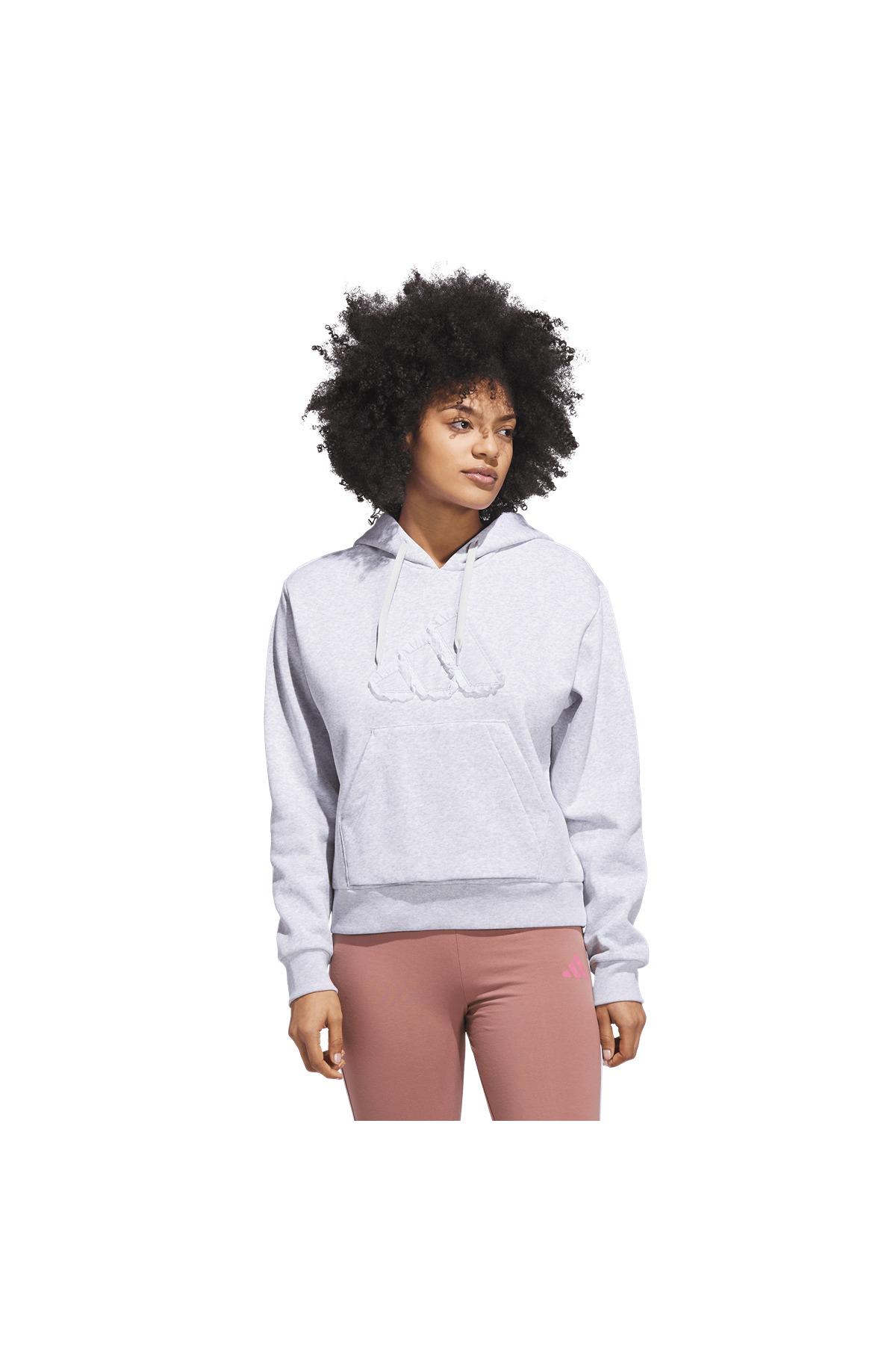 adidas Kadın  Gri  Sweatshirt W CO RUFF HD JX1326