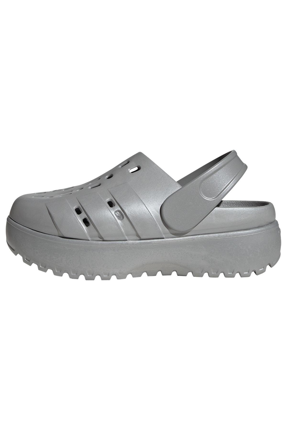 adidas Kadın  Gümüş  Terlik ADILETTE CLOG PLATFORM JQ9879
