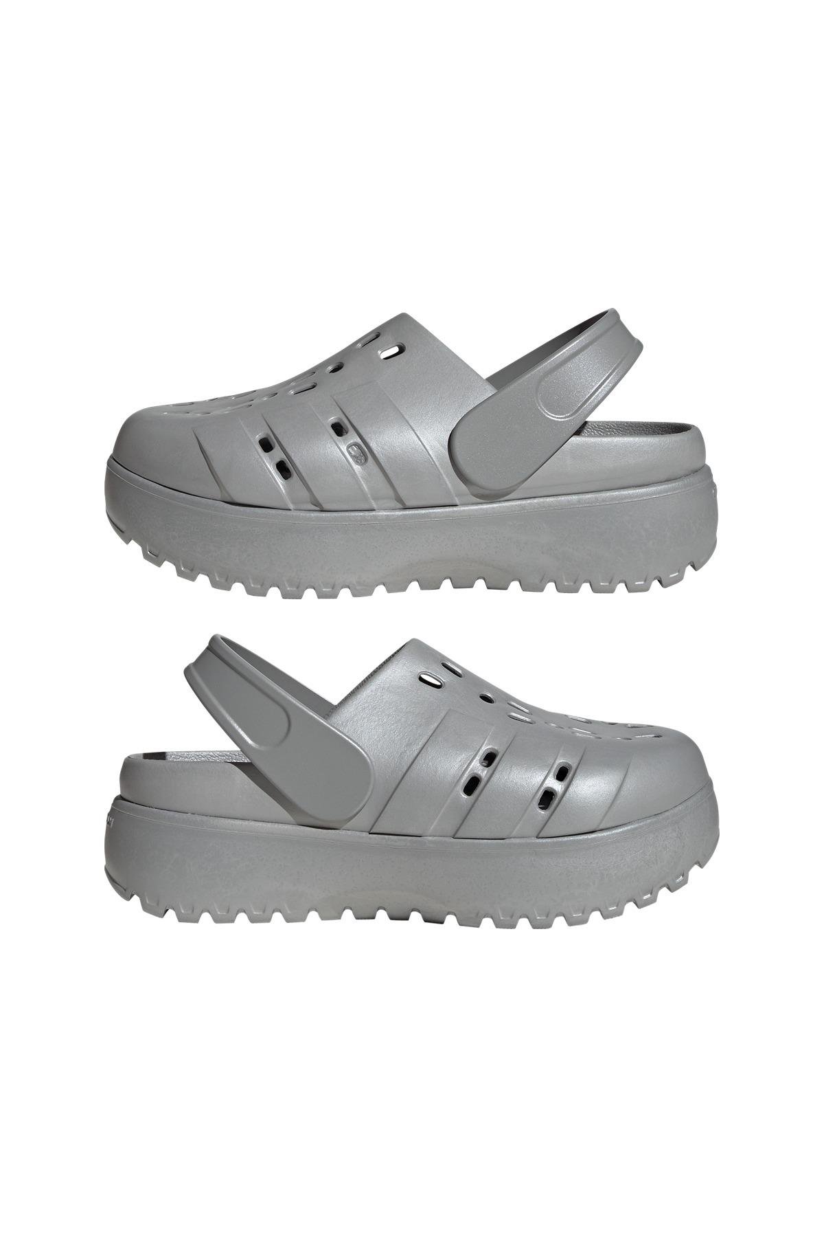 adidas Kadın  Gümüş  Terlik ADILETTE CLOG PLATFORM JQ9879