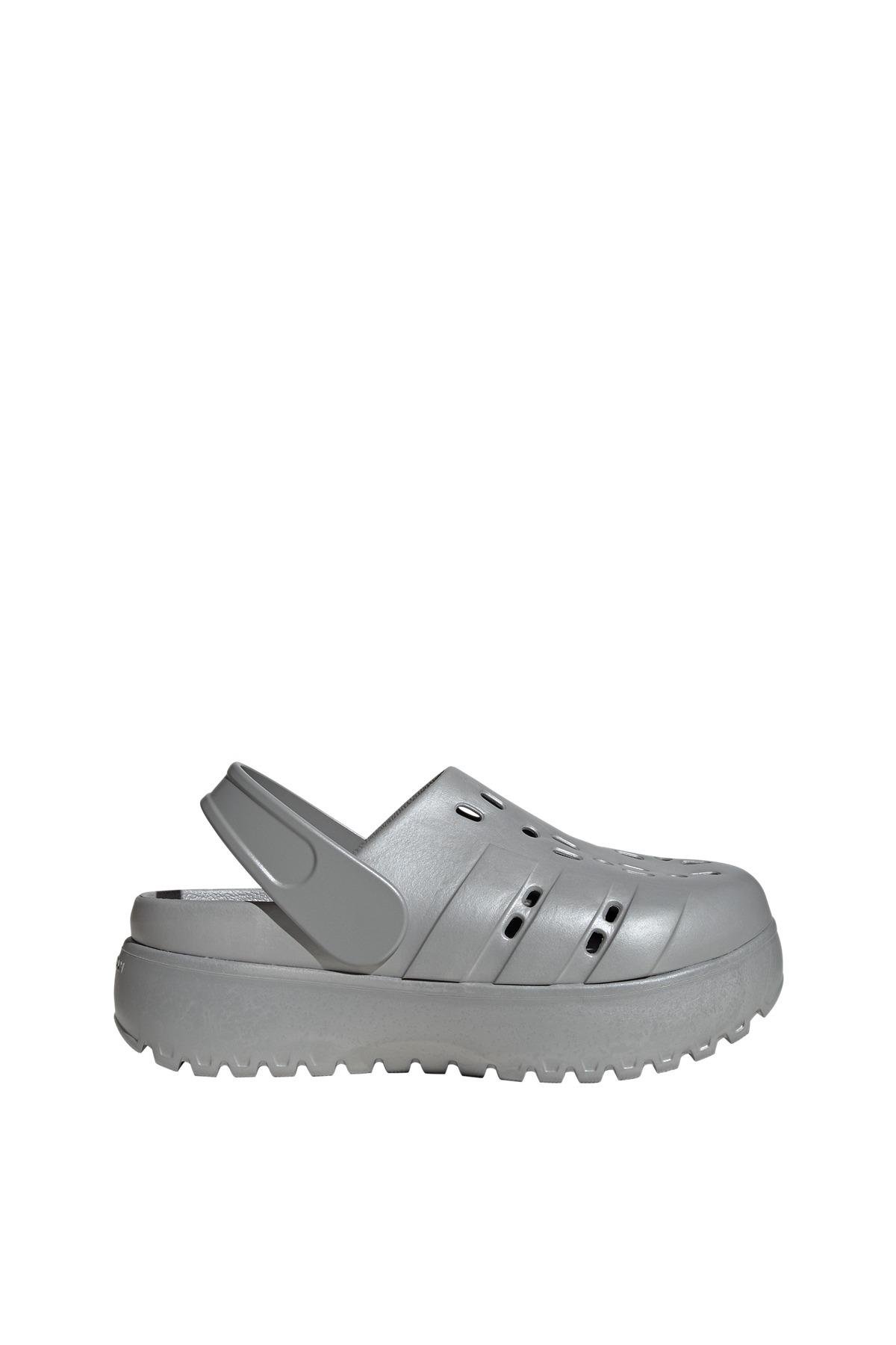 adidas Kadın  Gümüş  Terlik ADILETTE CLOG PLATFORM JQ9879