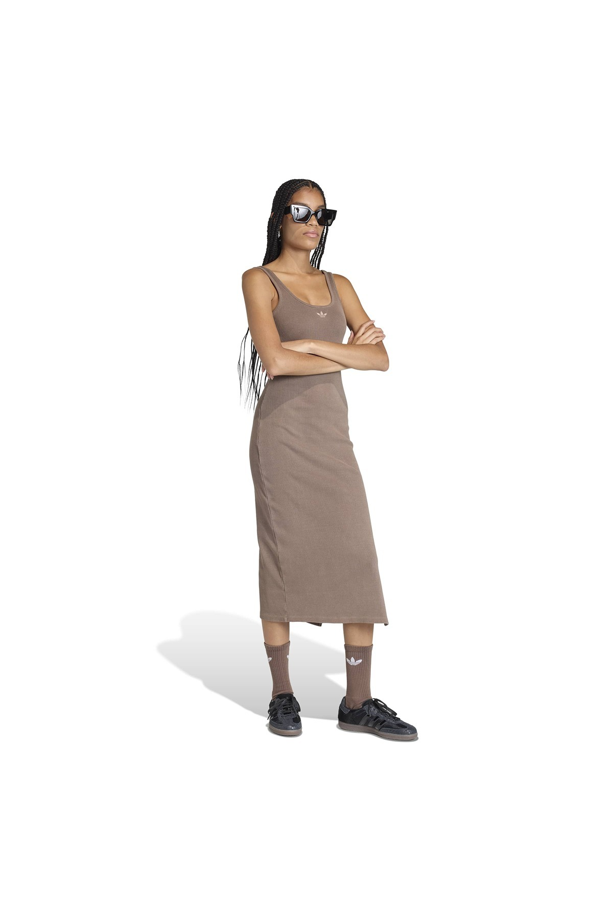 adidas Kadın Kahverengi  Elbise ESS RIB DRESS KE3167