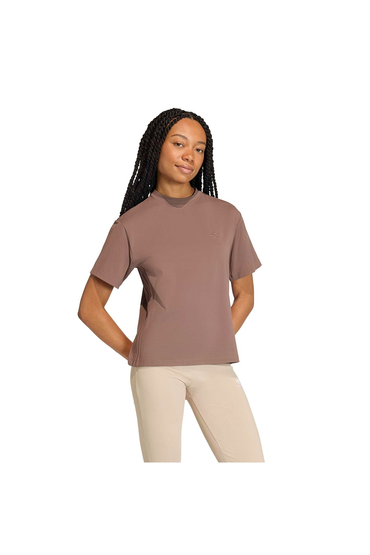 adidas Kadın  Kahverengi  T-shirt P ESS T KC8893