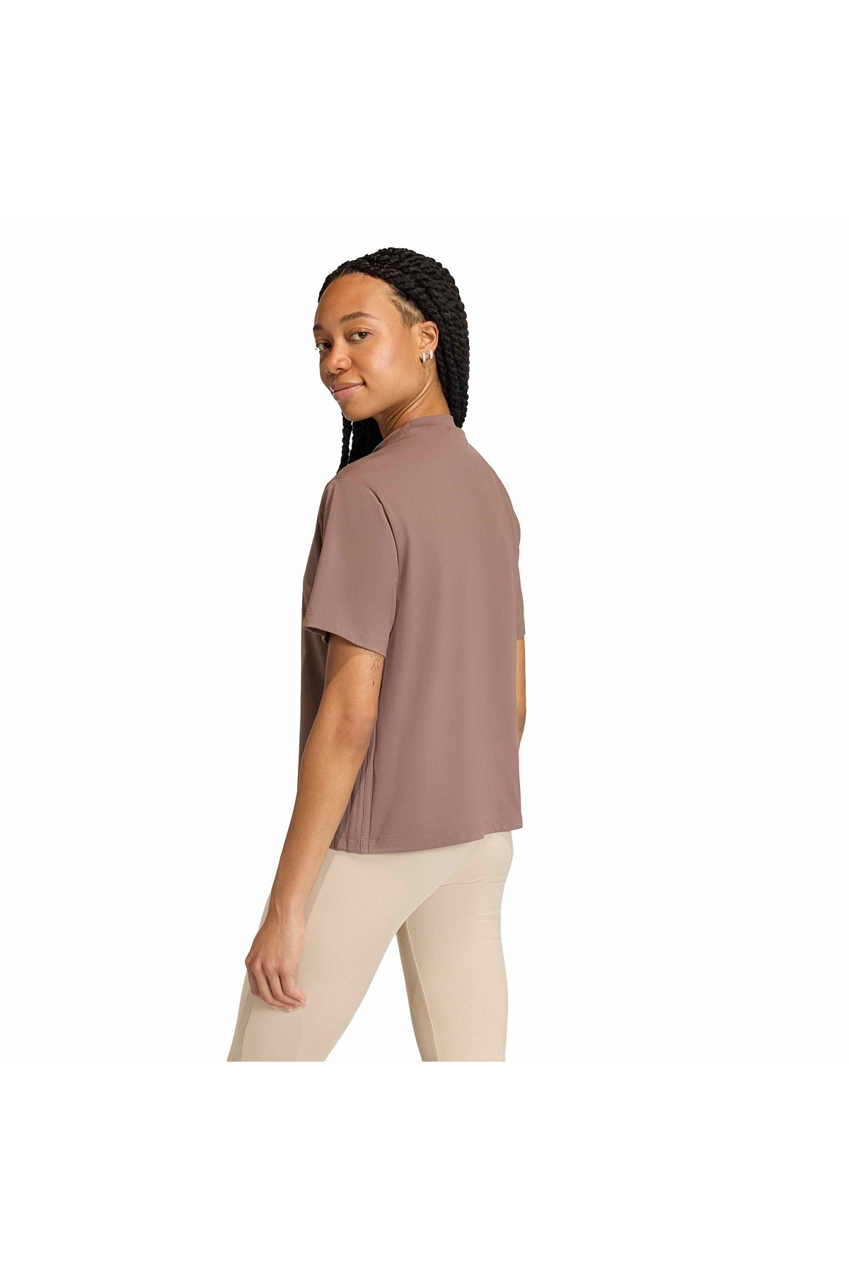 adidas Kadın  Kahverengi  T-shirt P ESS T KC8893