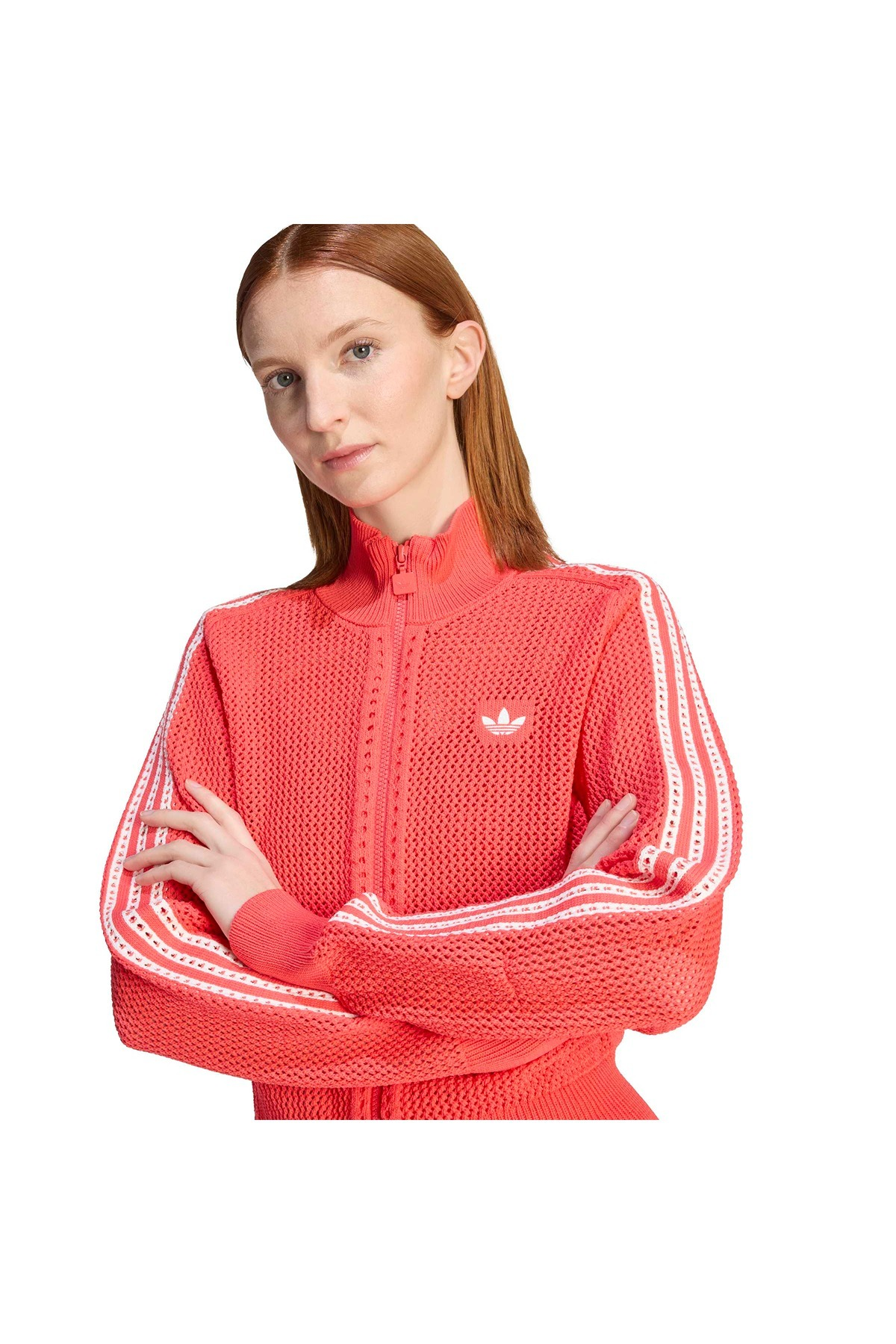 adidas Kadın Kırmızı  Ceket CROCHET TT KC6495
