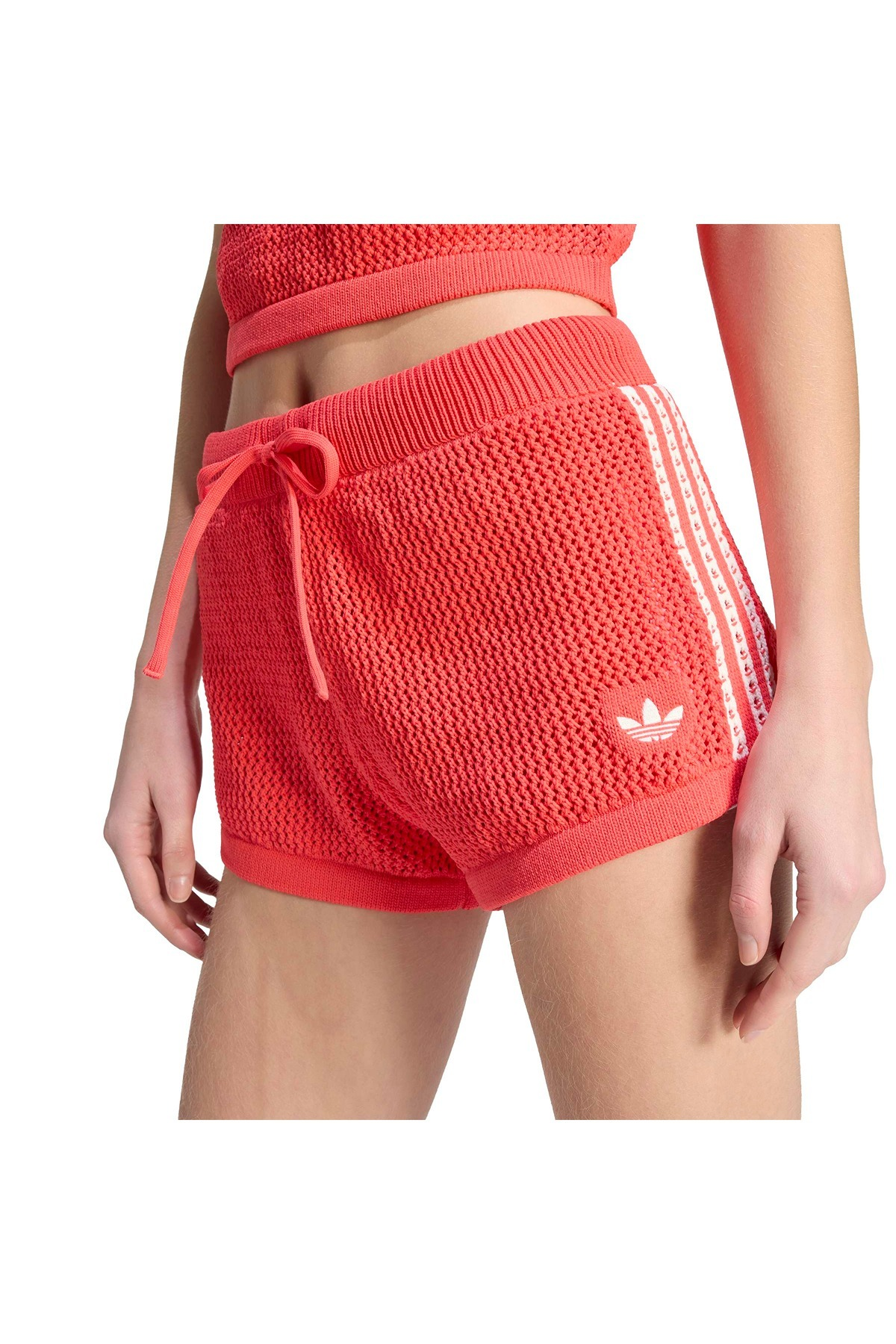 adidas Kadın Kırmızı  Şort CROCHET SHORTS KC6479