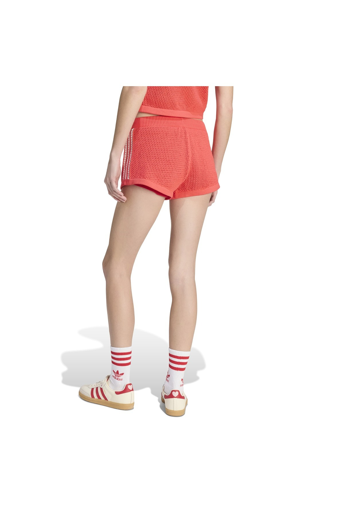 adidas Kadın Kırmızı  Şort CROCHET SHORTS KC6479