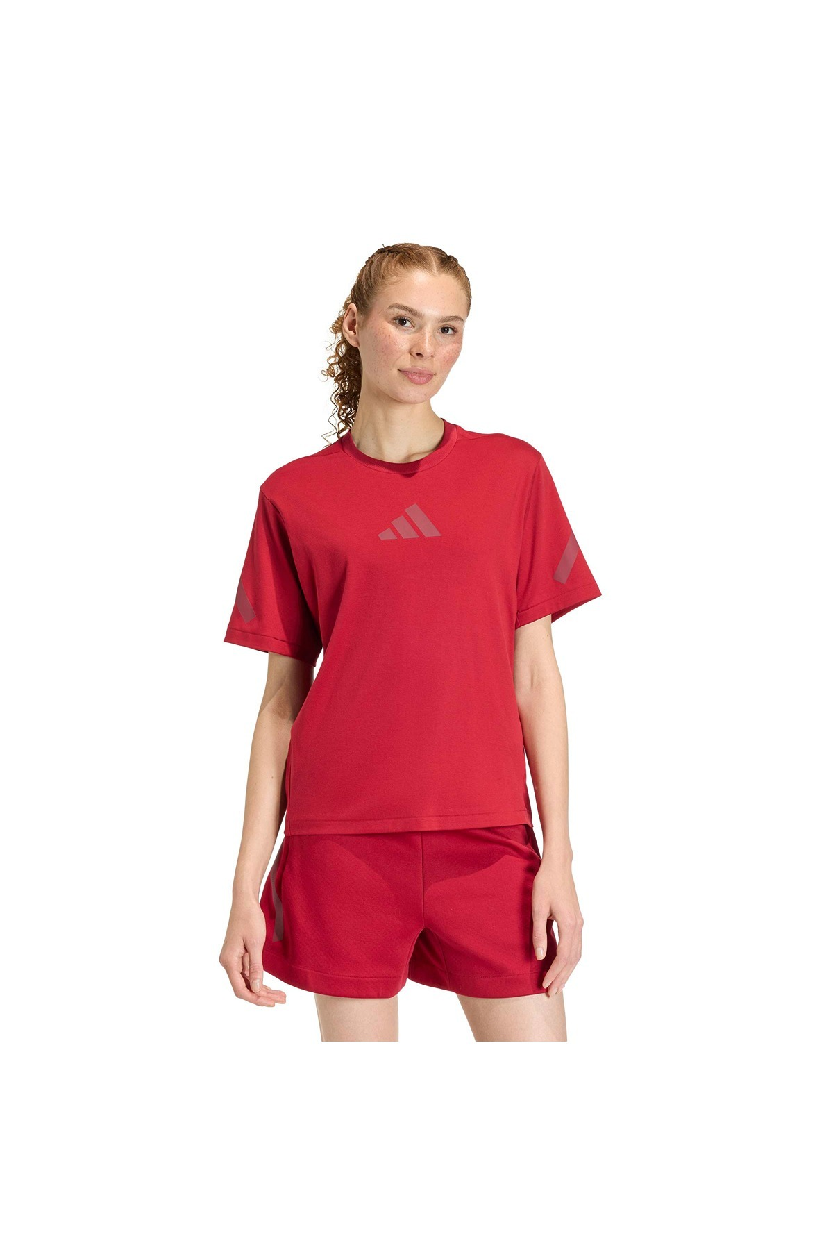 adidas Kadın  Kırmızı  T-shirt W Z.N.E. TEE KC7718