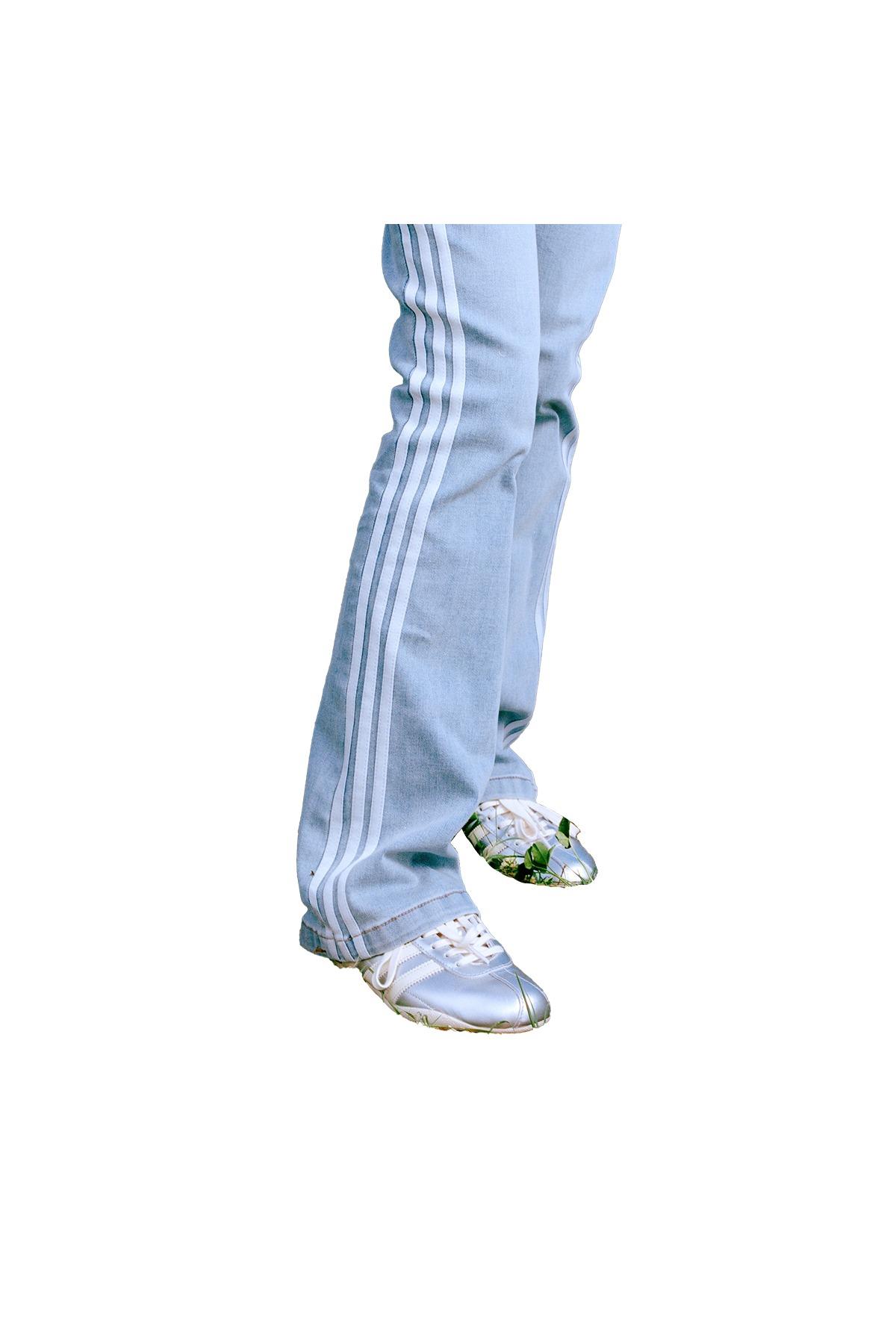 adidas Kadın  Mavi  Eşofman Altı SLIM DENIM KE9801