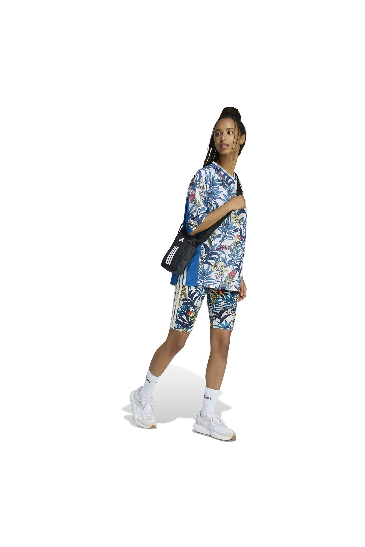 adidas Kadın  Mavi  T-shirt FARM PRM TEE KD4629