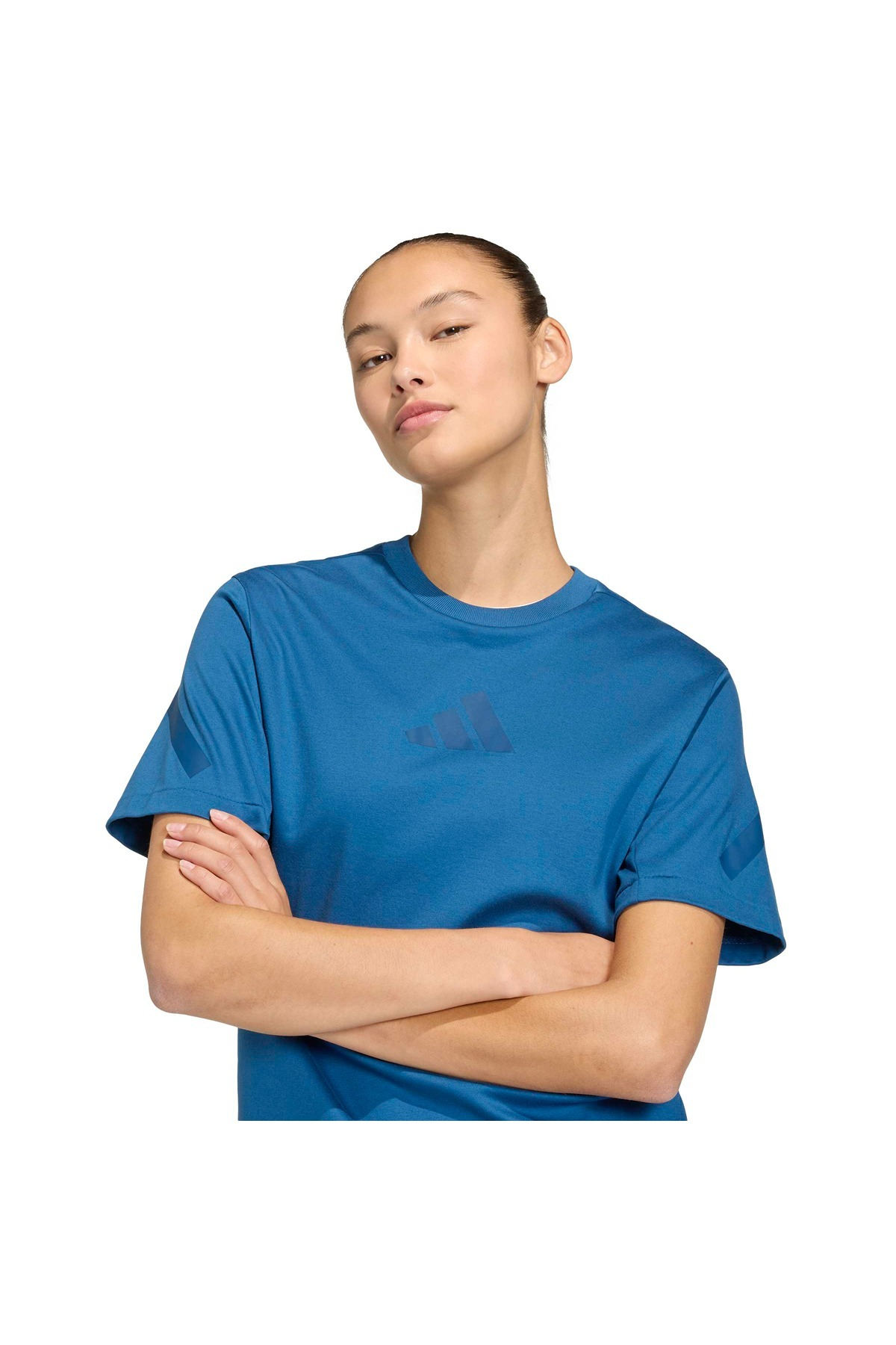 adidas Kadın  Mavi  T-shirt W Z.N.E. TEE KR0203