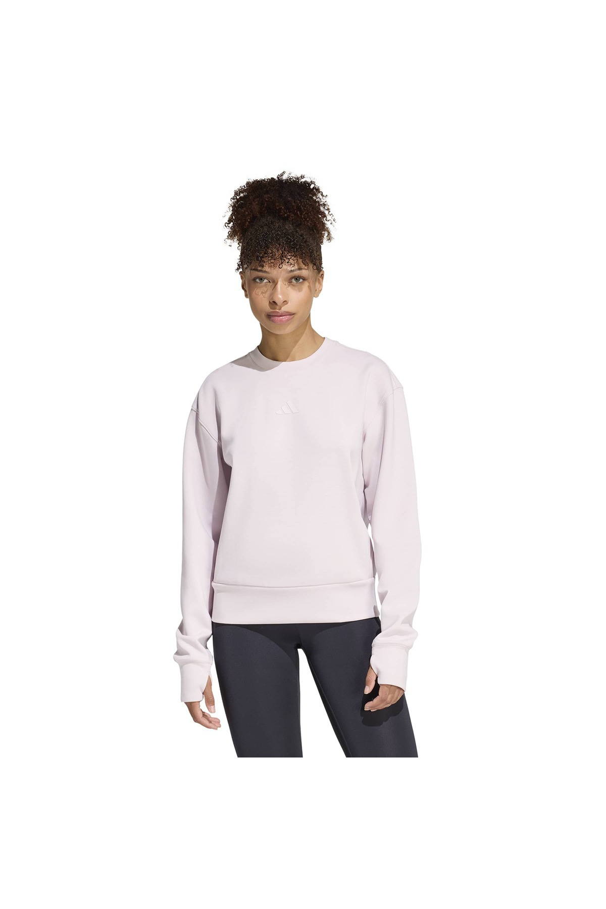 adidas Kadın Mor  Sweatshirt D4T KNIT CREW KD0057