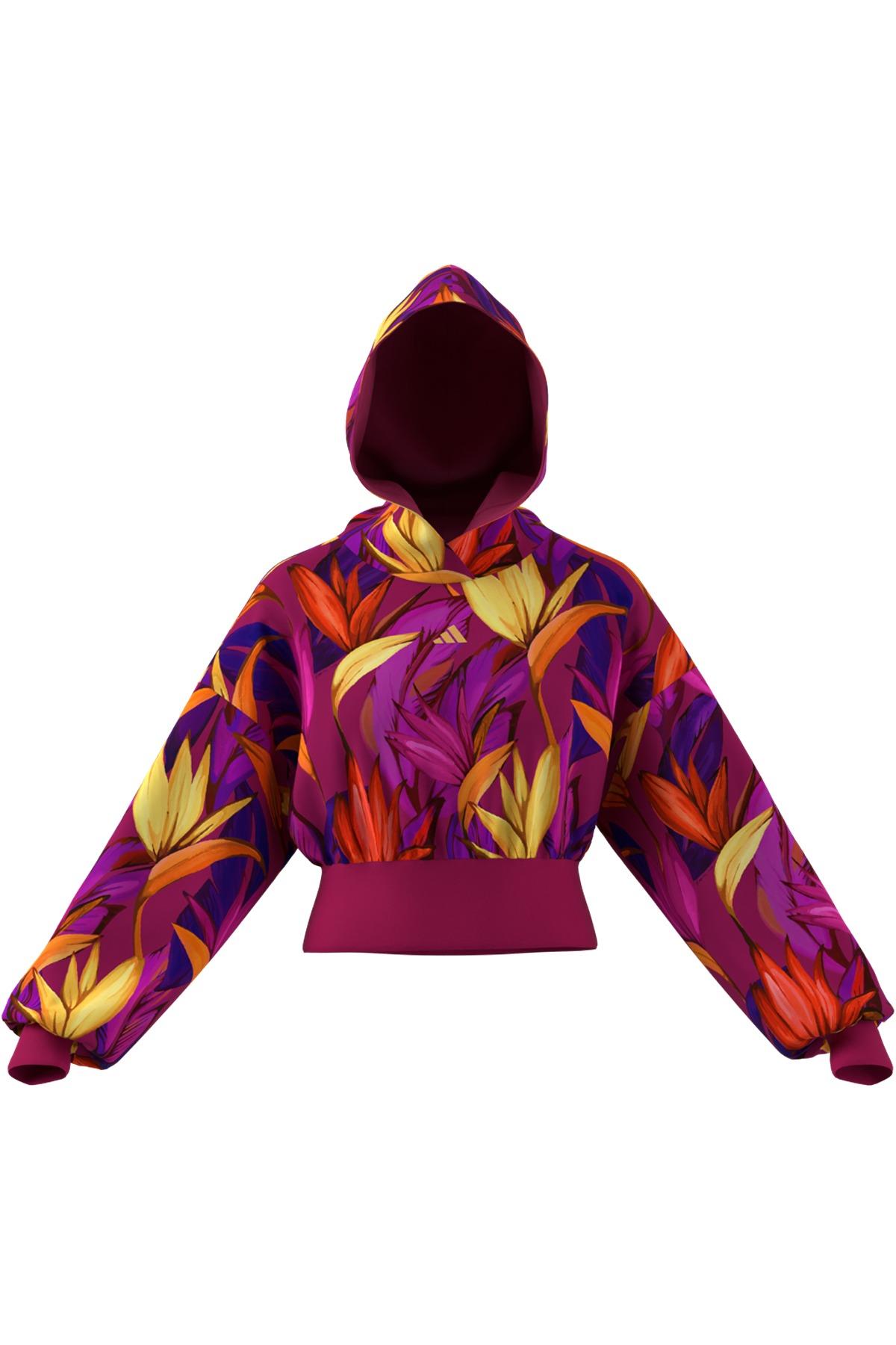 adidas Kadın  Pembe  Sweatshirt FARM HOODIE JD6283
