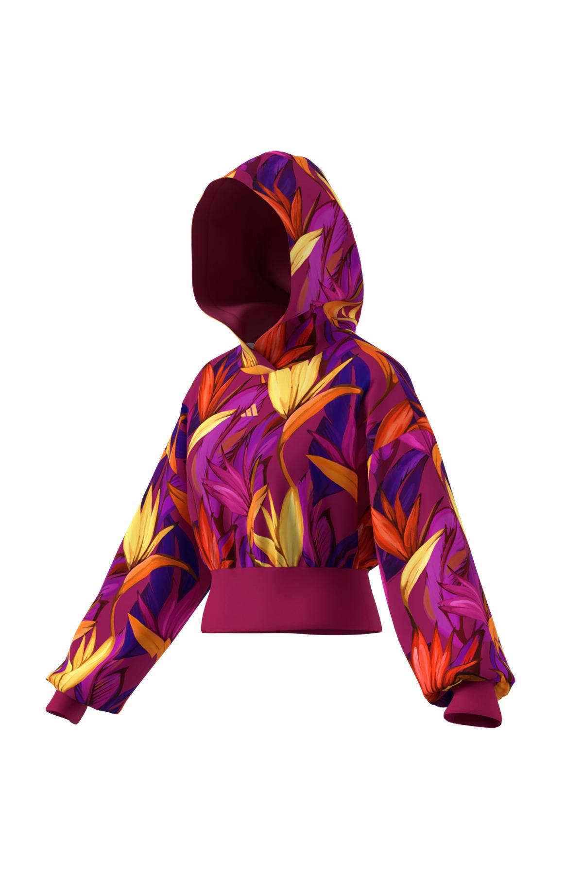 adidas Kadın  Pembe  Sweatshirt FARM HOODIE JD6283