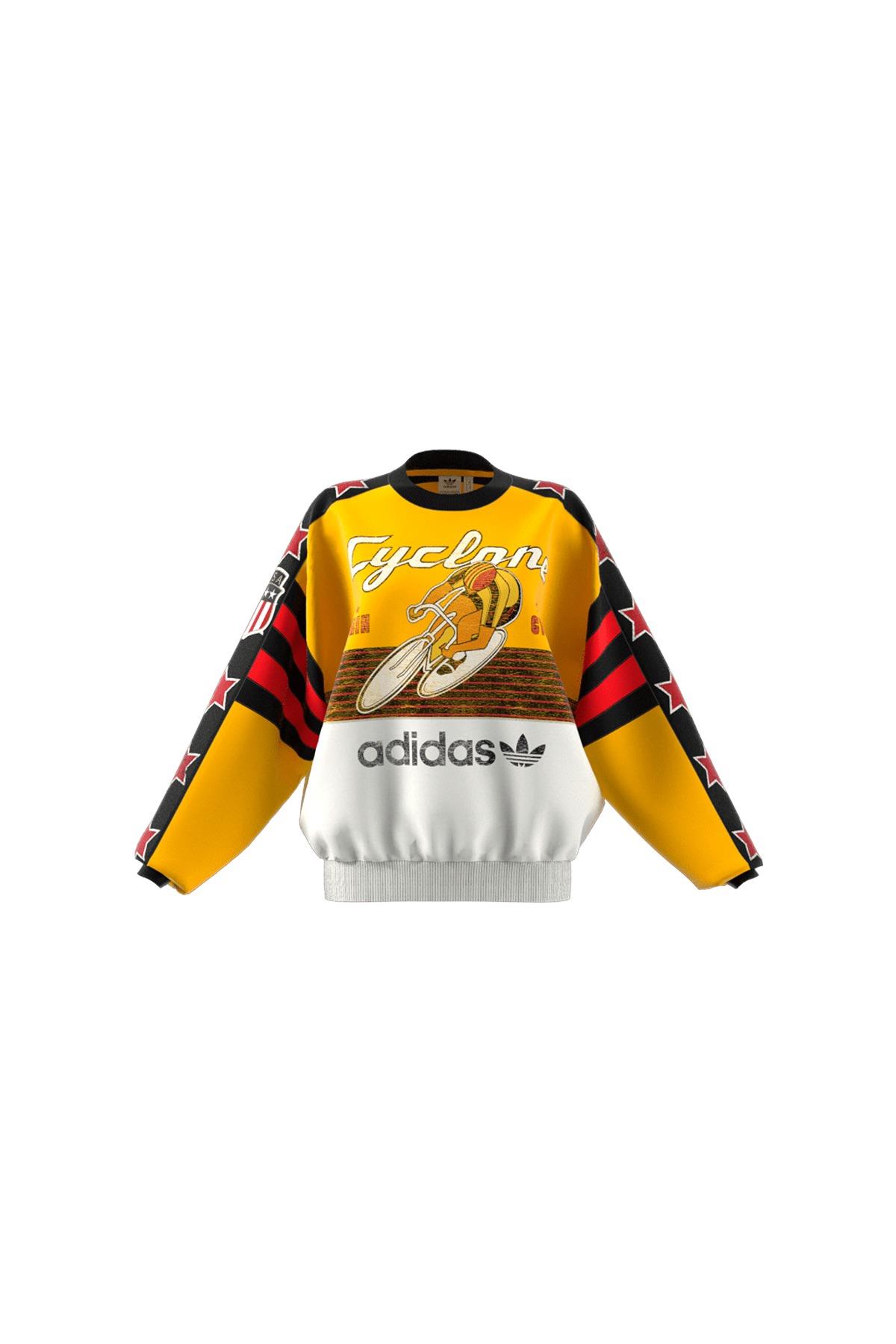 adidas Kadın  Sarı  Sweatshirt CYCLING CREW JW0147