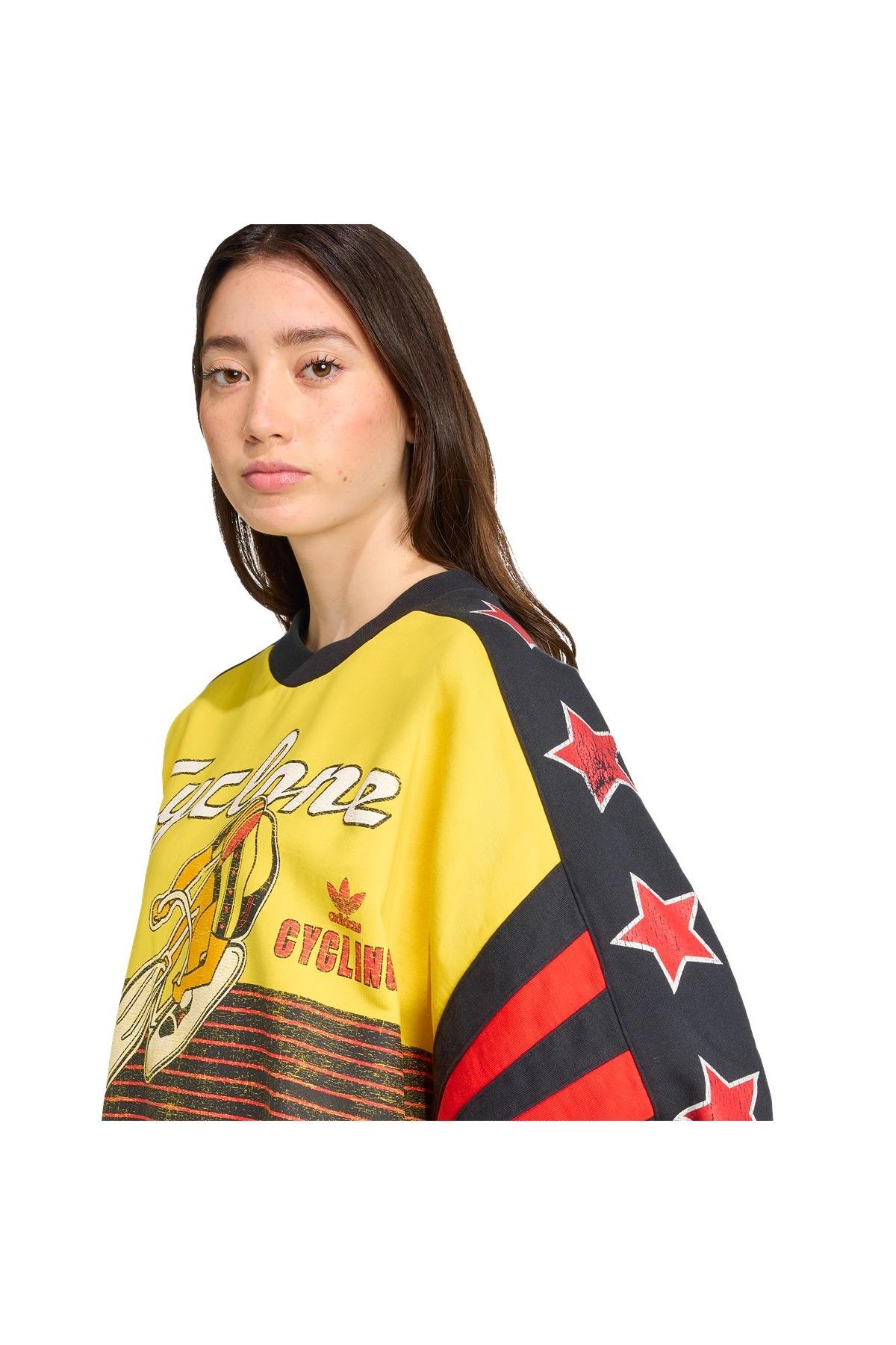 adidas Kadın  Sarı  Sweatshirt CYCLING CREW JW0147