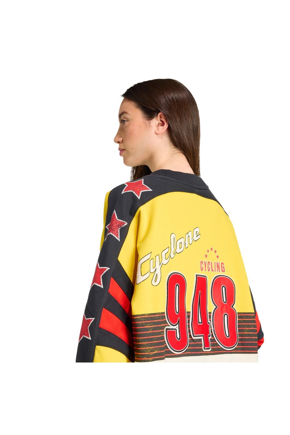 adidas Kadın  Sarı  Sweatshirt CYCLING CREW JW0147