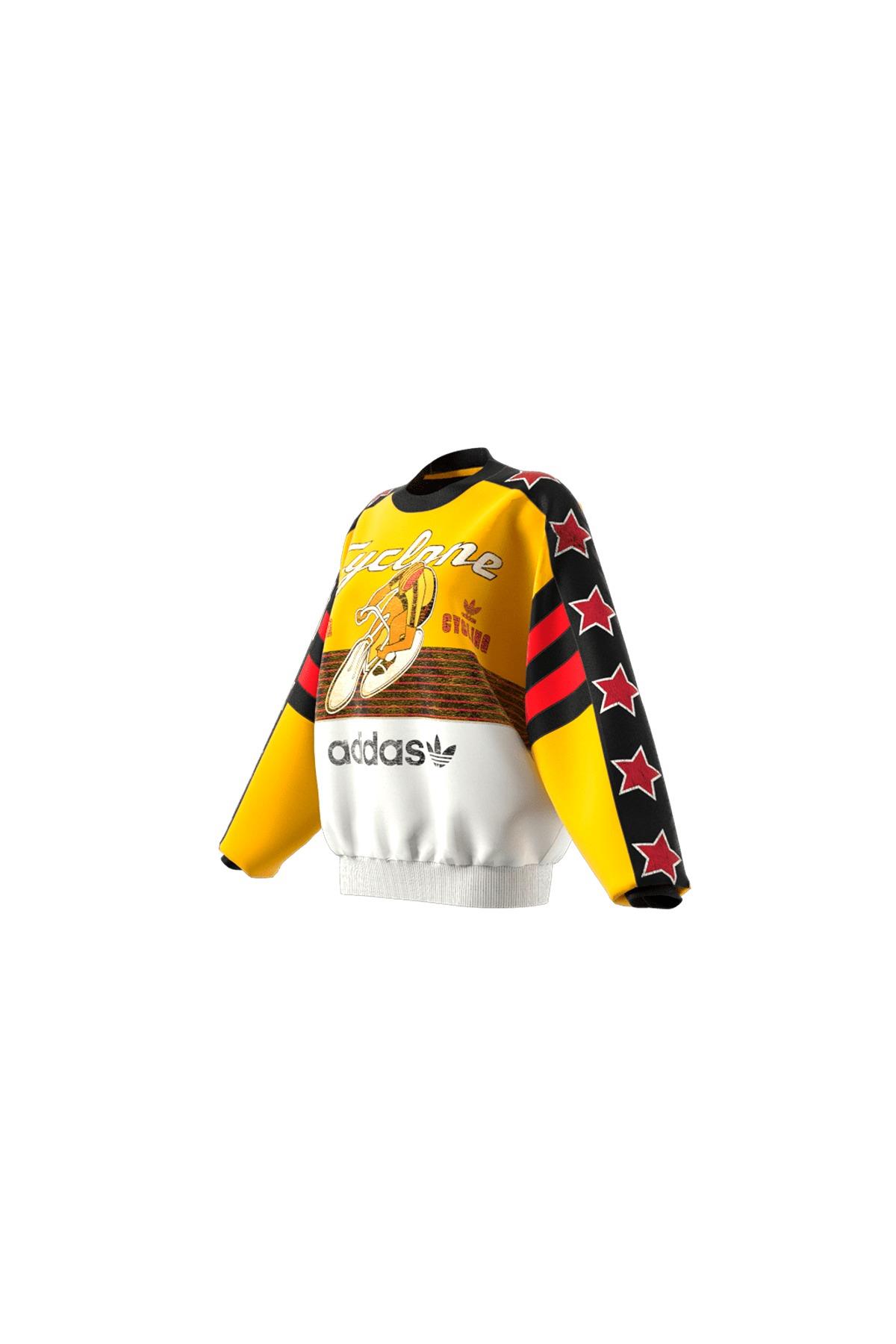 adidas Kadın  Sarı  Sweatshirt CYCLING CREW JW0147