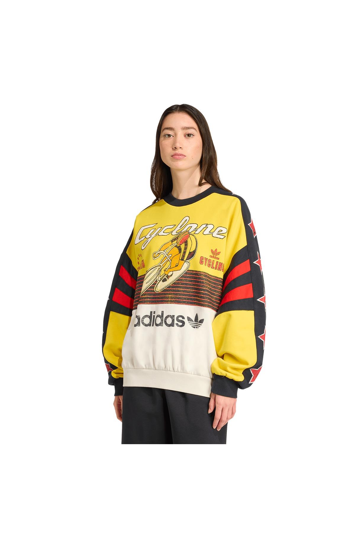 adidas Kadın  Sarı  Sweatshirt CYCLING CREW JW0147