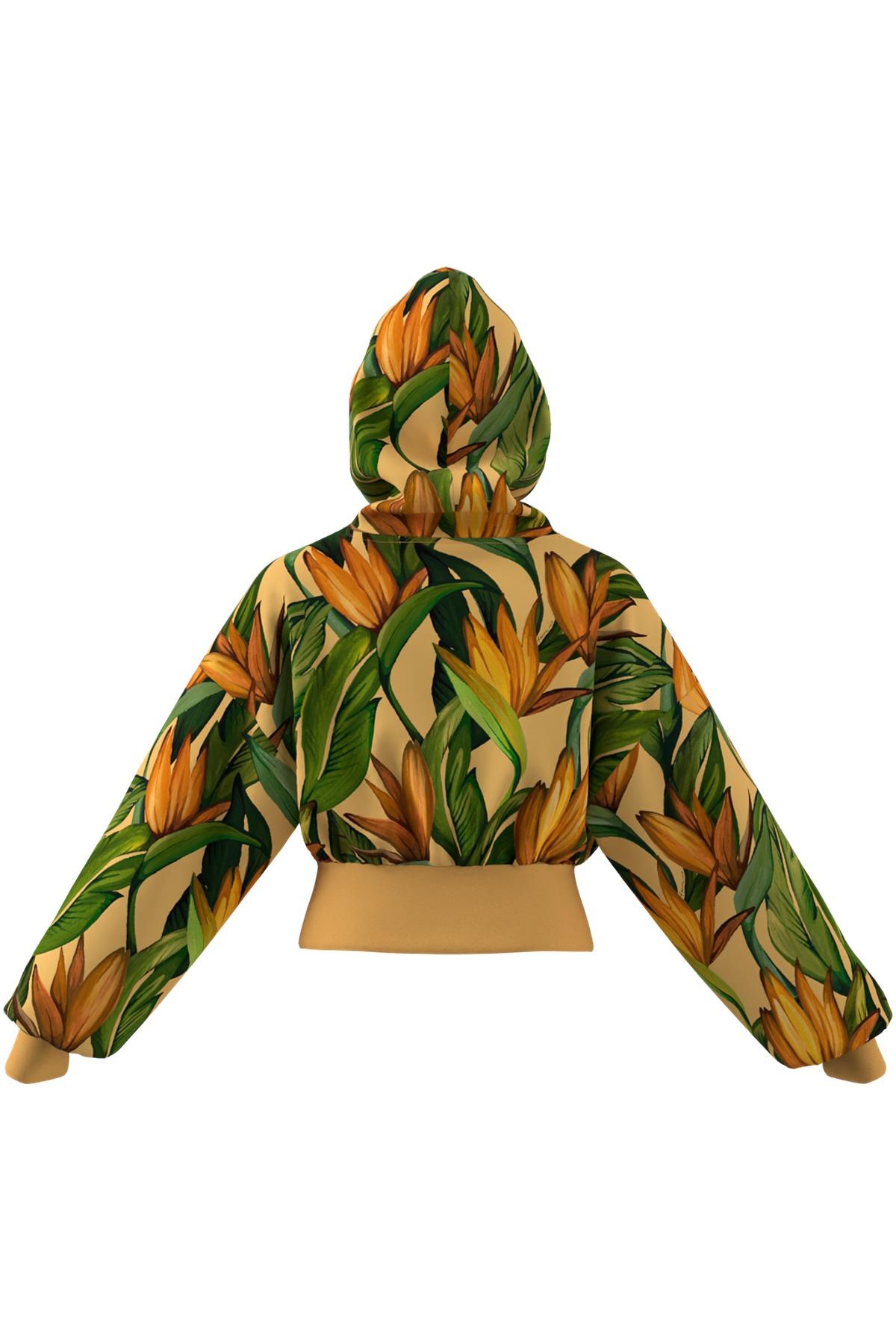adidas Kadın  Sarı  Sweatshirt FARM HOODIE JD6282