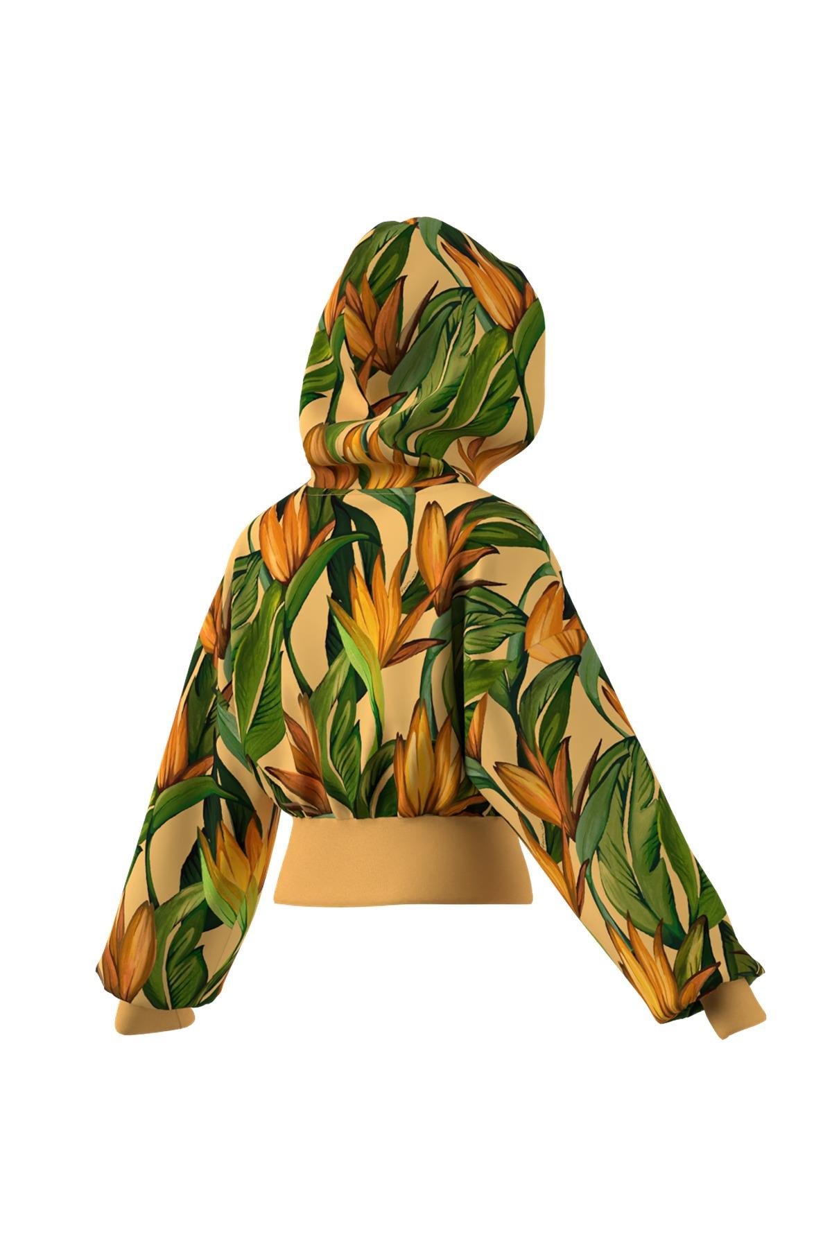 adidas Kadın  Sarı  Sweatshirt FARM HOODIE JD6282