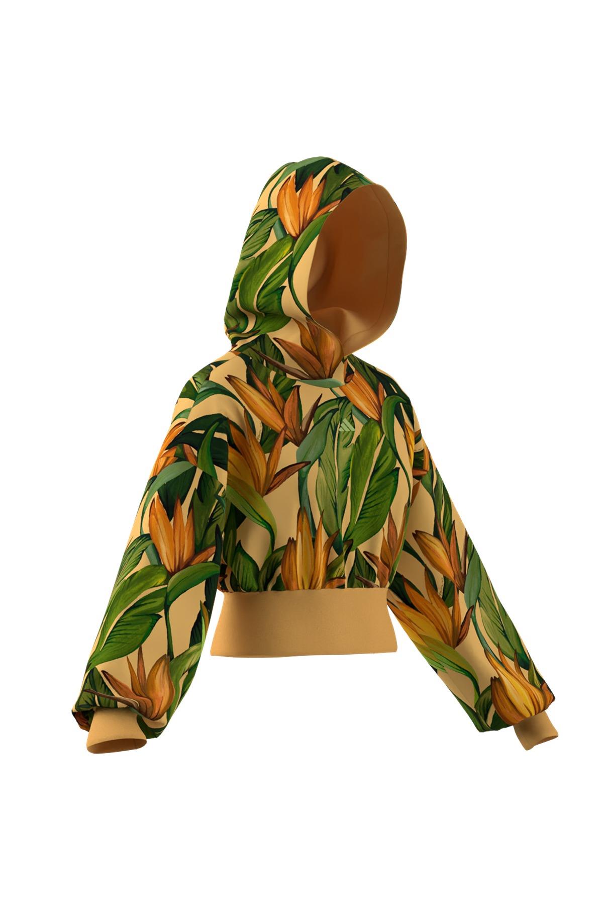 adidas Kadın  Sarı  Sweatshirt FARM HOODIE JD6282