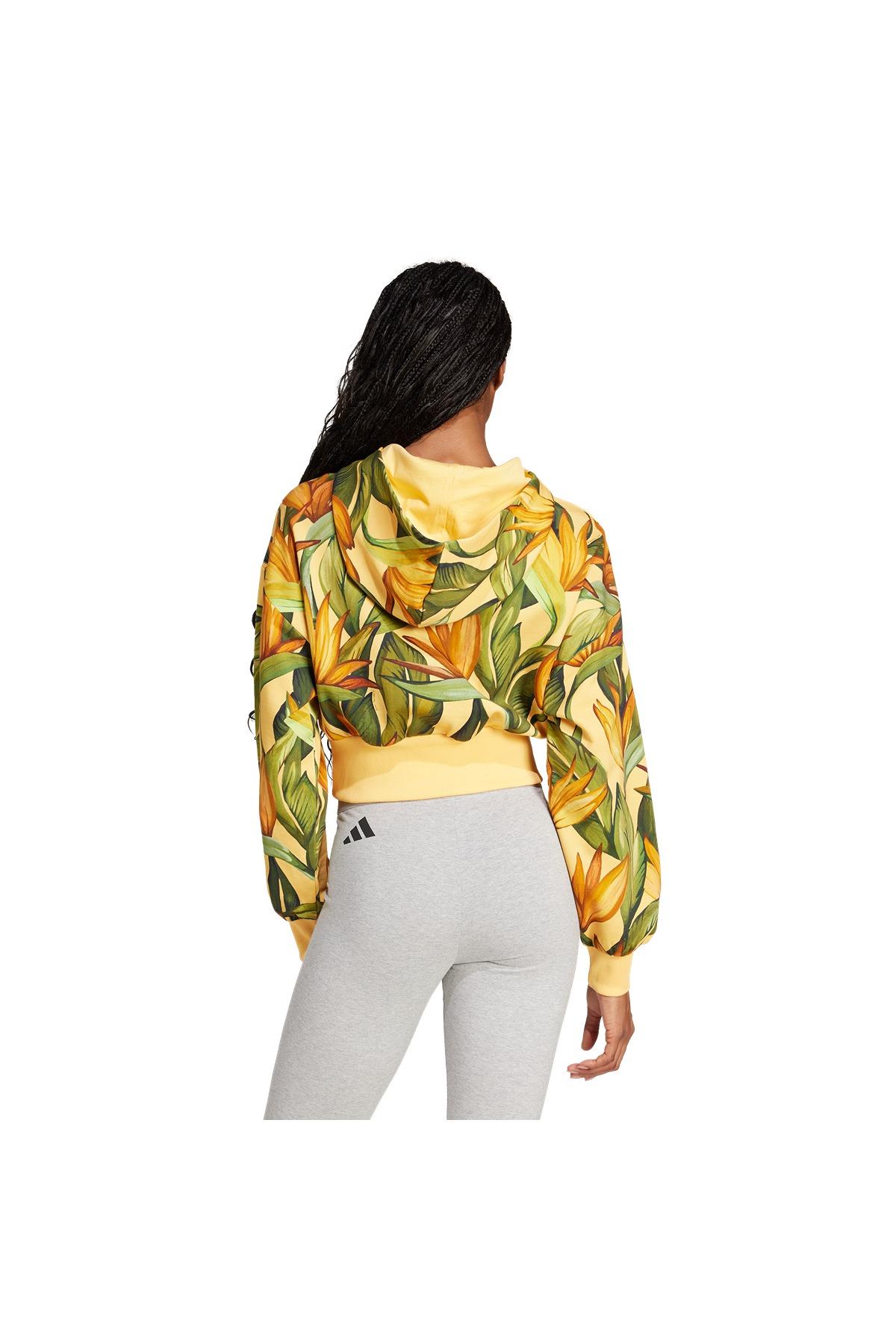 adidas Kadın  Sarı  Sweatshirt FARM HOODIE JD6282