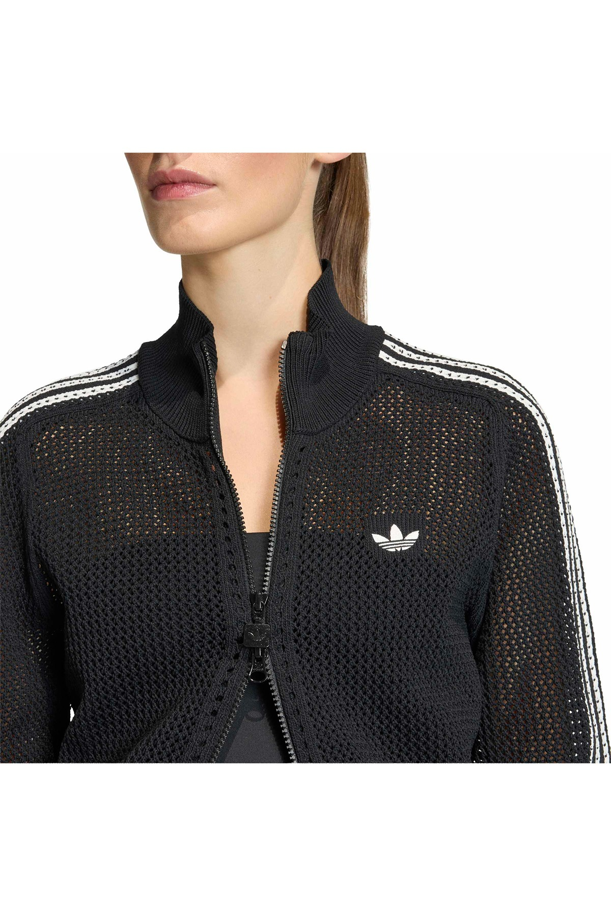 adidas Kadın Siyah  Ceket CROCHET TT KC6497