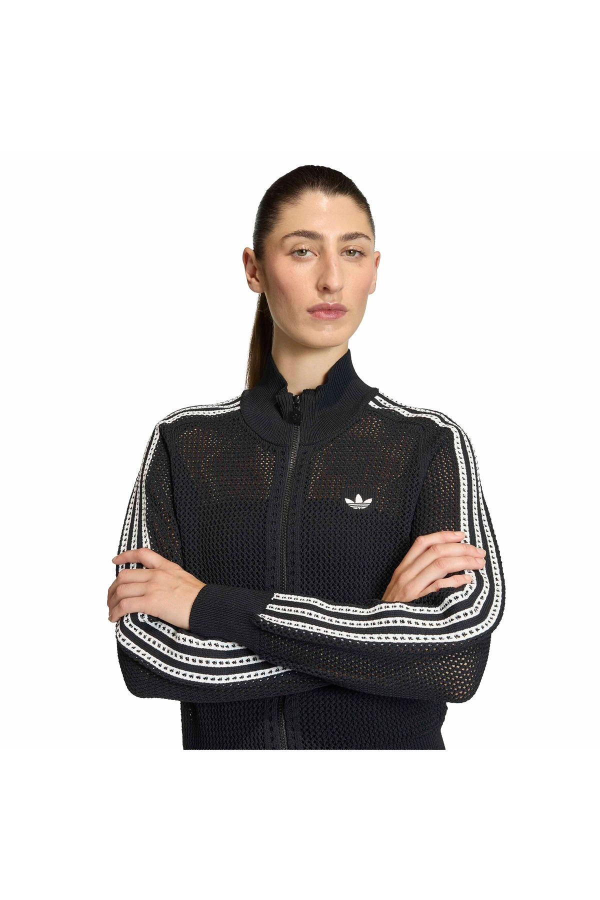 adidas Kadın Siyah  Ceket CROCHET TT KC6497