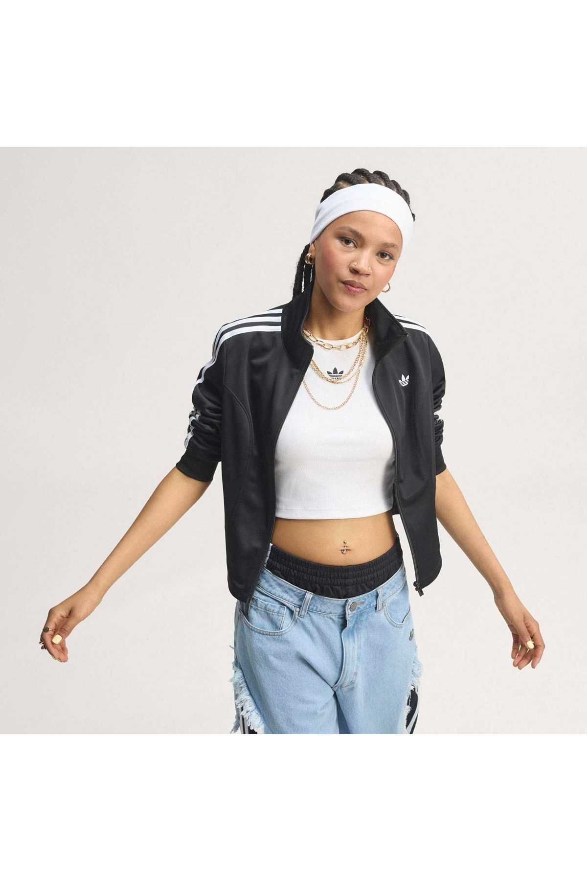 adidas Kadın  Siyah  Ceket FB CORSET TT LE8333