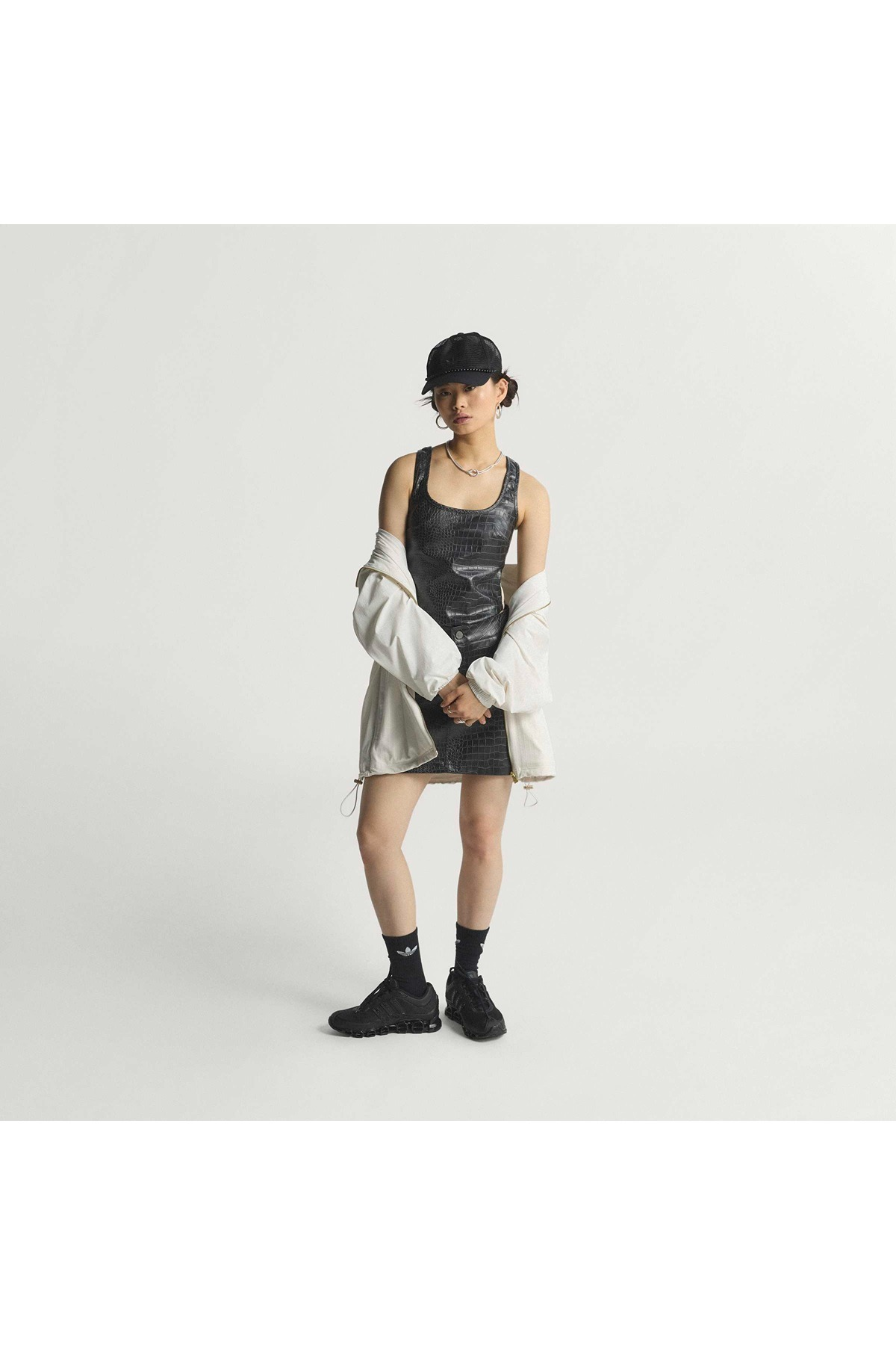 adidas  Kadın Siyah  Gömlek PLEATHER CORSET KE5041