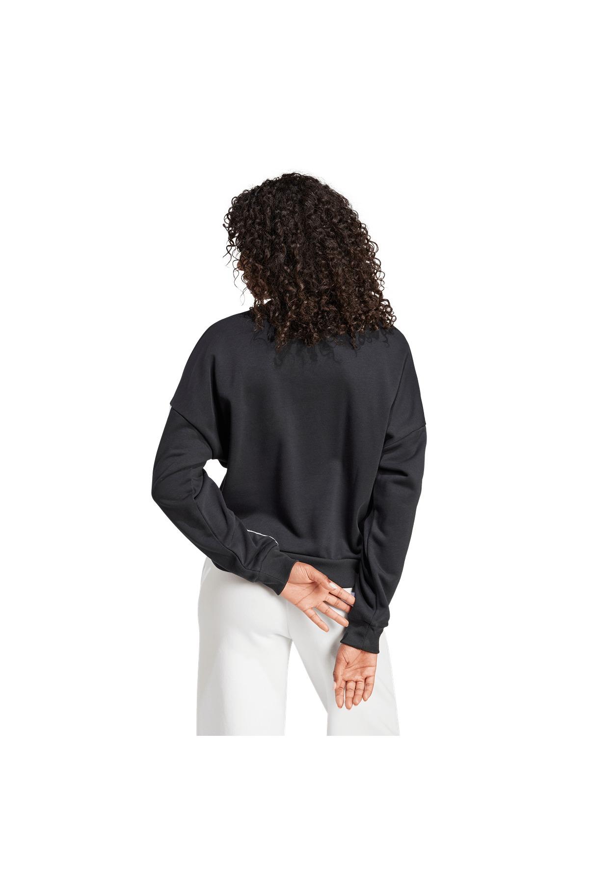 adidas  Kadın  Siyah  Sweatshirt W 3S FT SWT JE0016